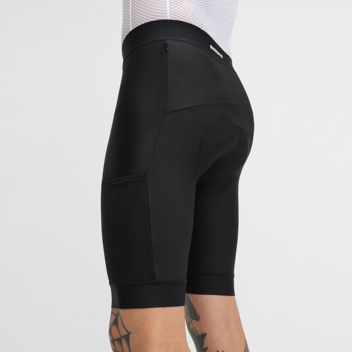 Culotte Curto sem Alças Cicloturismo Tour Black Siroko Preto-5