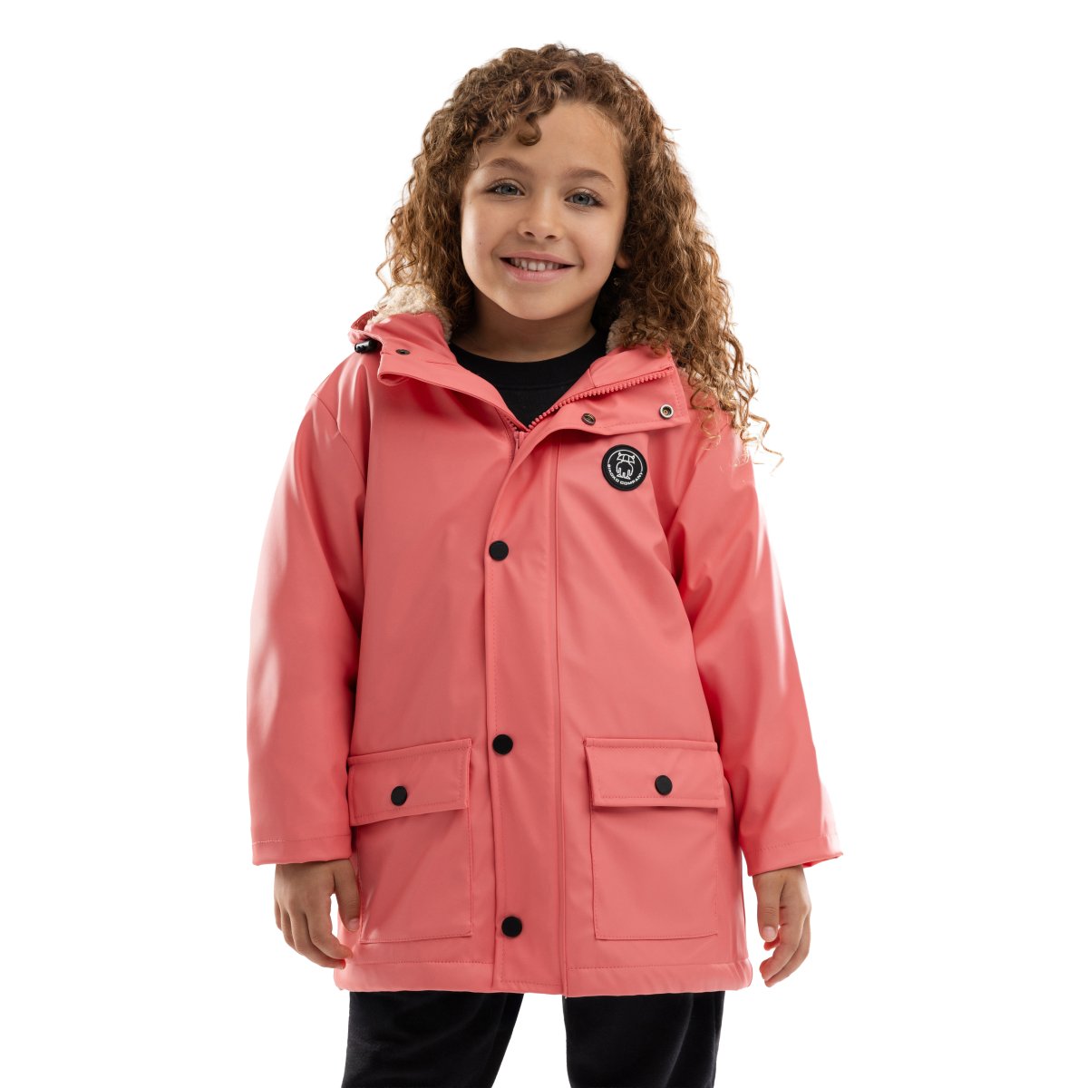 Impermeável Engomado Infantil Siroko Rosa-1