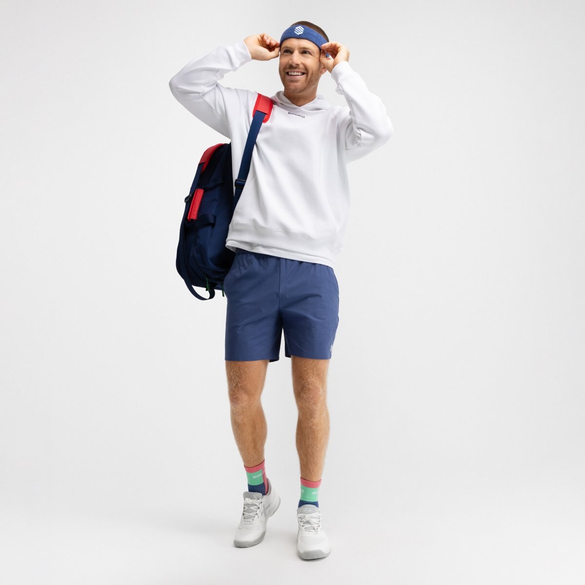 Sweatshirt com Capuz Pádel Break Siroko Branco-3