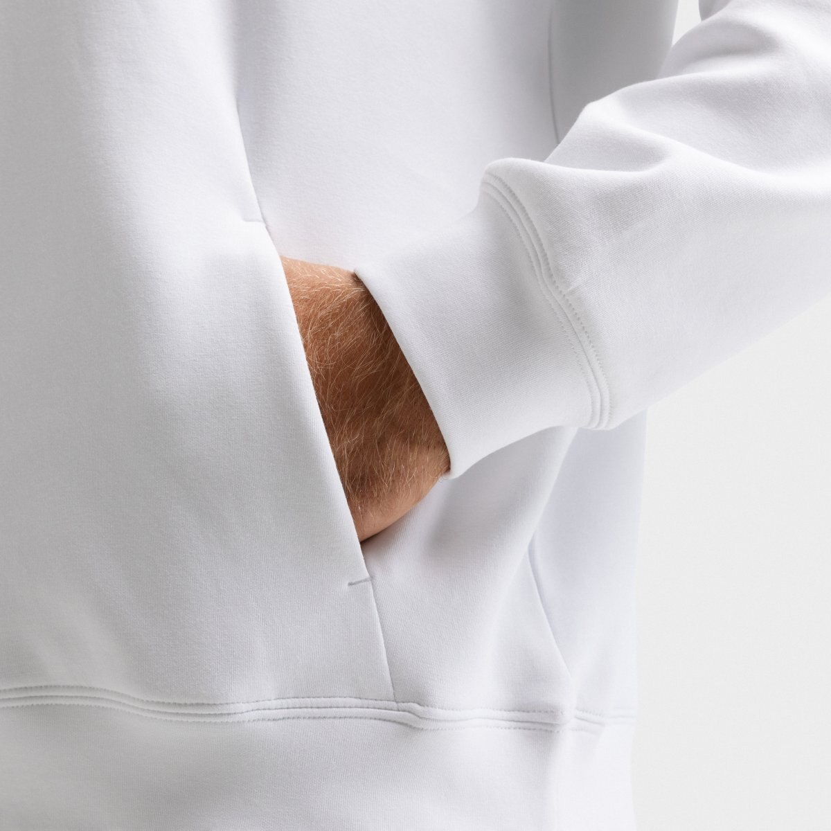 Sweatshirt com Capuz Pádel Break Siroko Branco-5