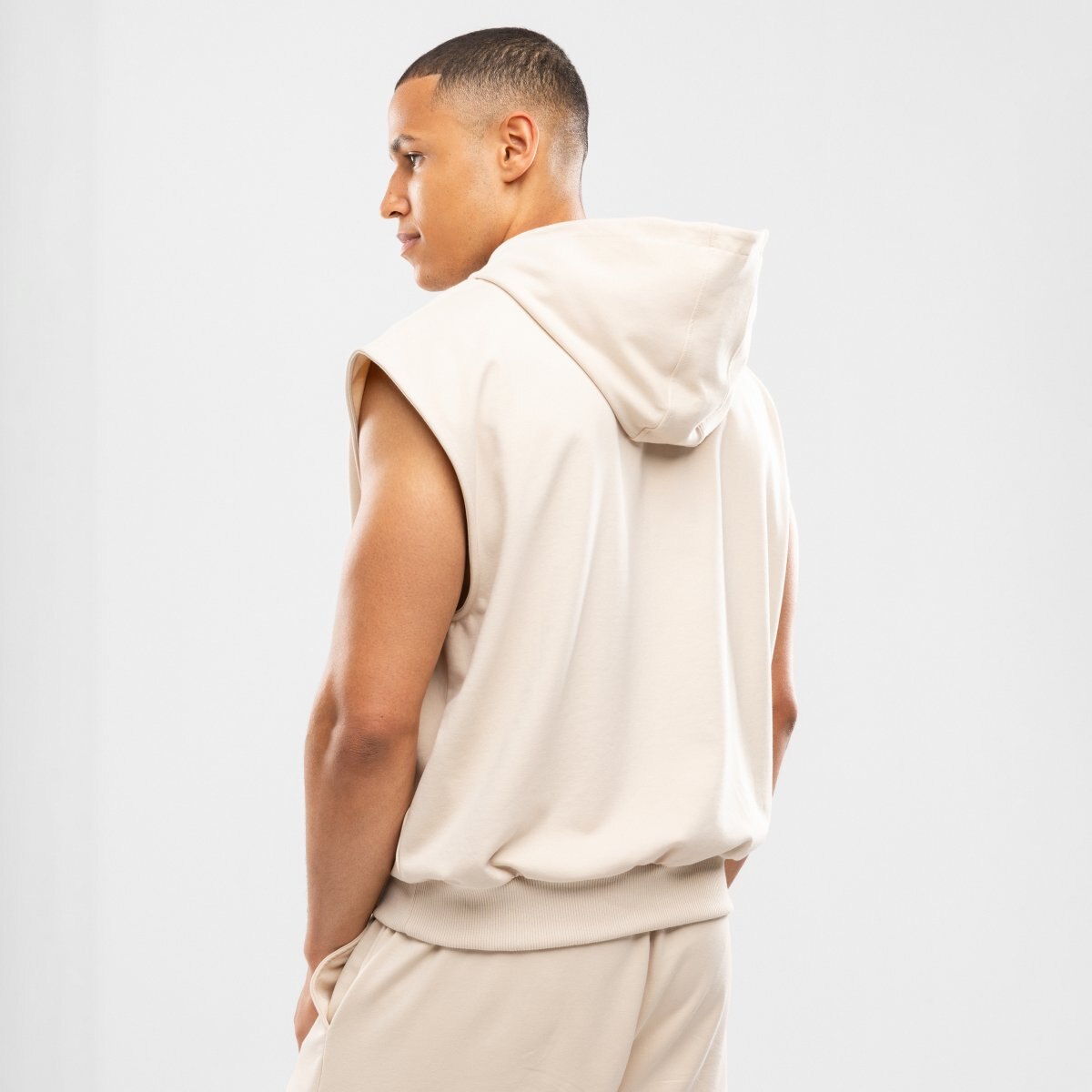 Hoodie sem Mangas Ibiza Ibz Swish Siroko Branco-2