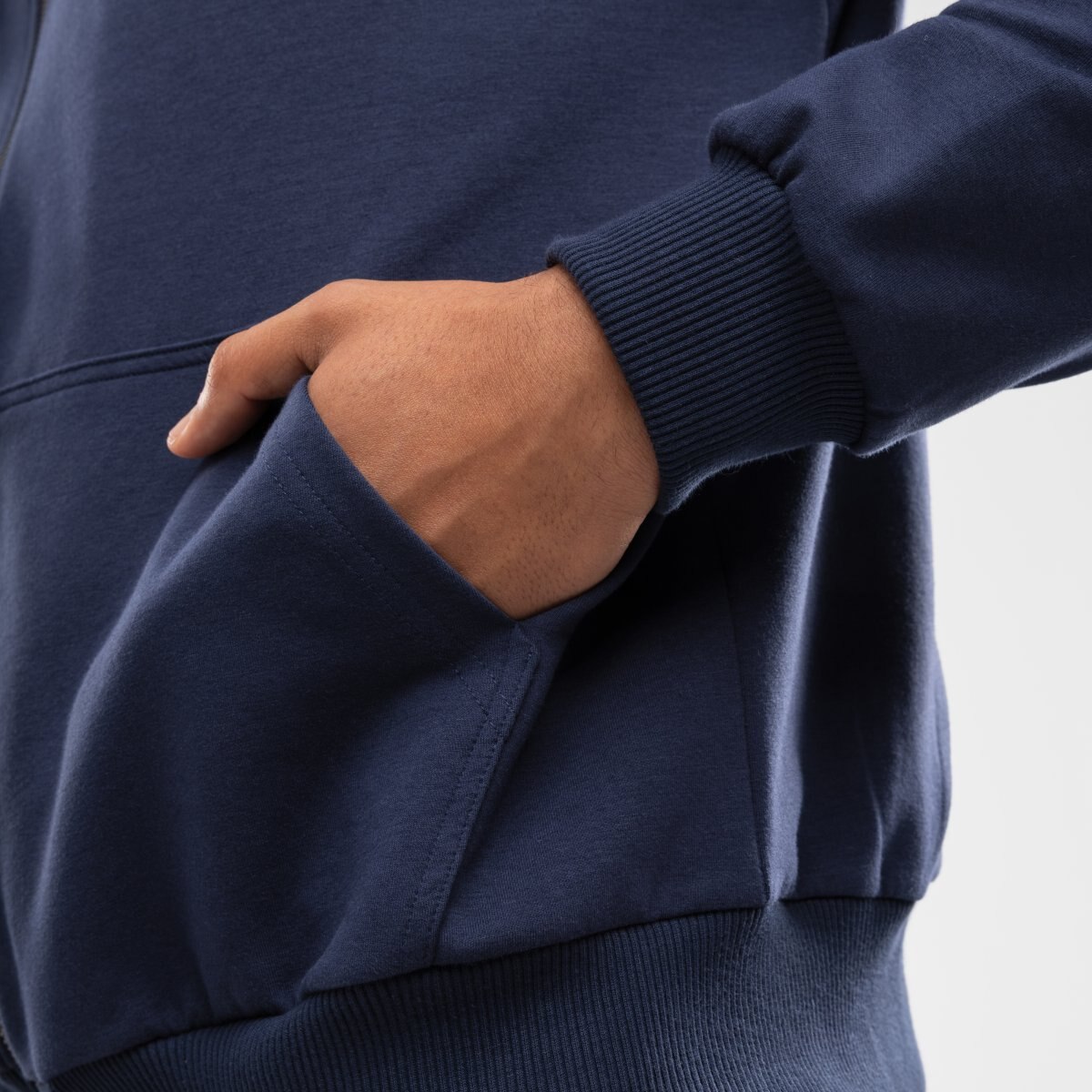 Sweatshirt com Capuz e Fecho Zip Ibiza Ibz Mares Stone Blue Siroko Azul-5