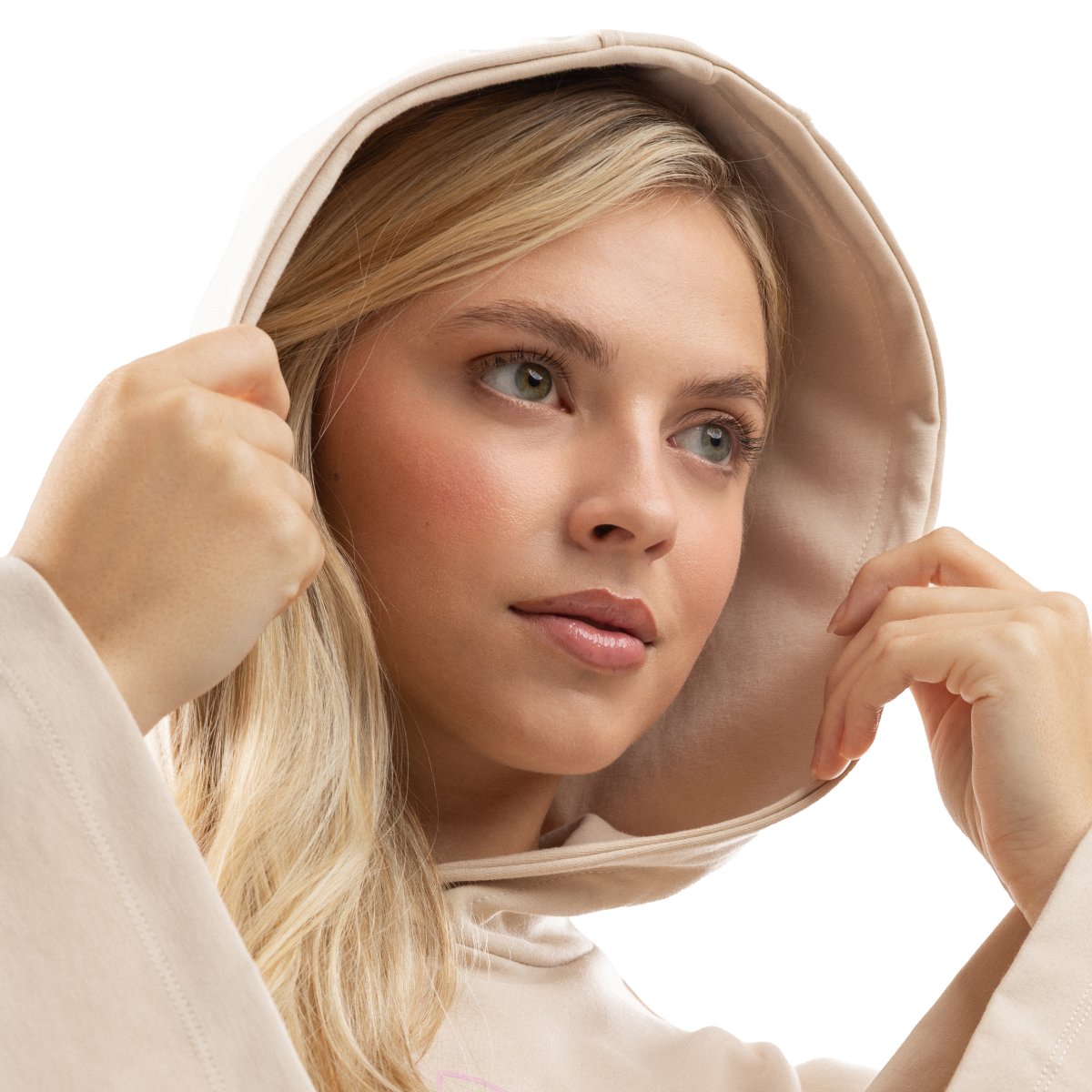 Sweatshirt Crop Ibiza Ibz Tanit Ivory Siroko Branco-4
