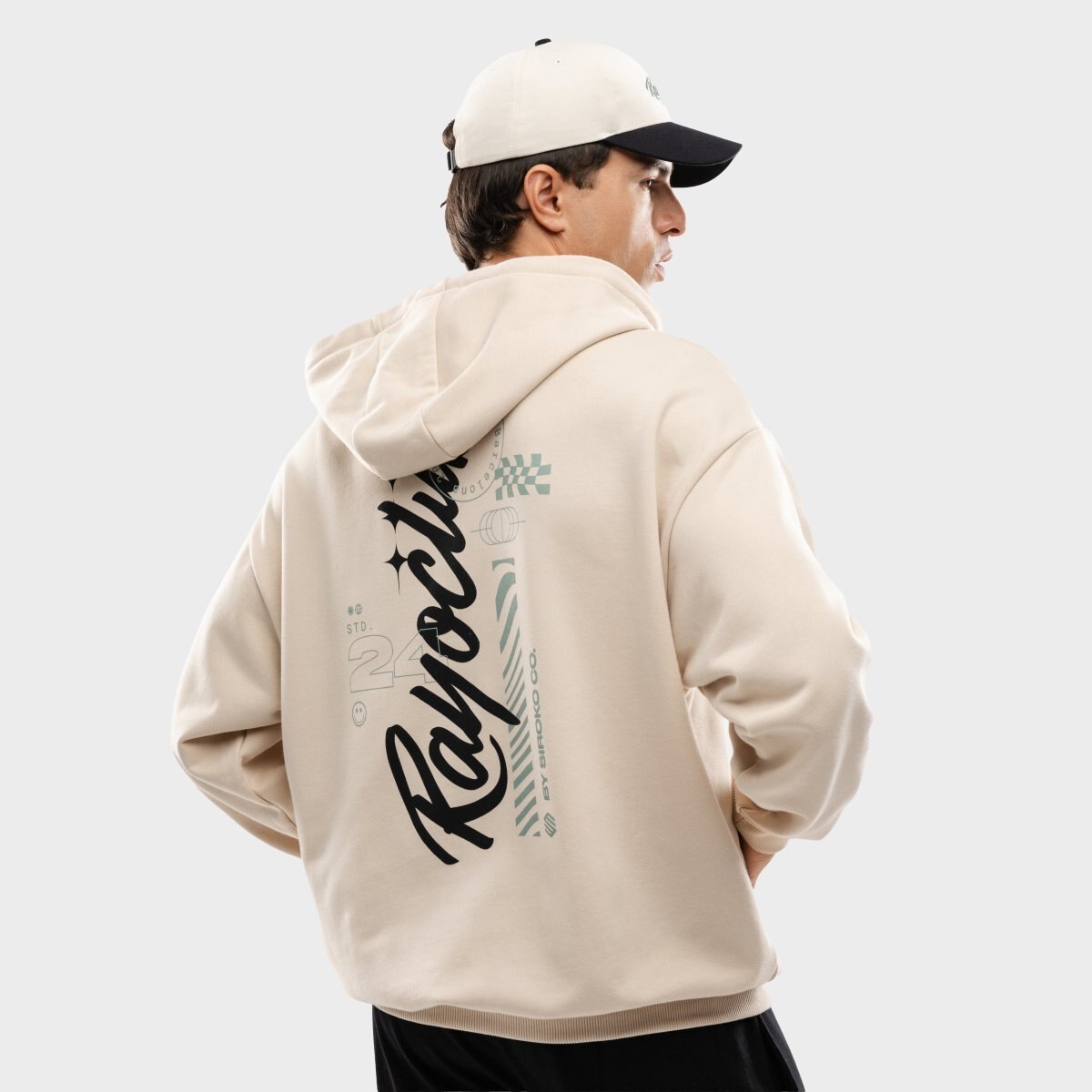 Sweatshirt de Algodão com Capuz Unissexo Rayo Club Rc Squad Siroko Branco-2