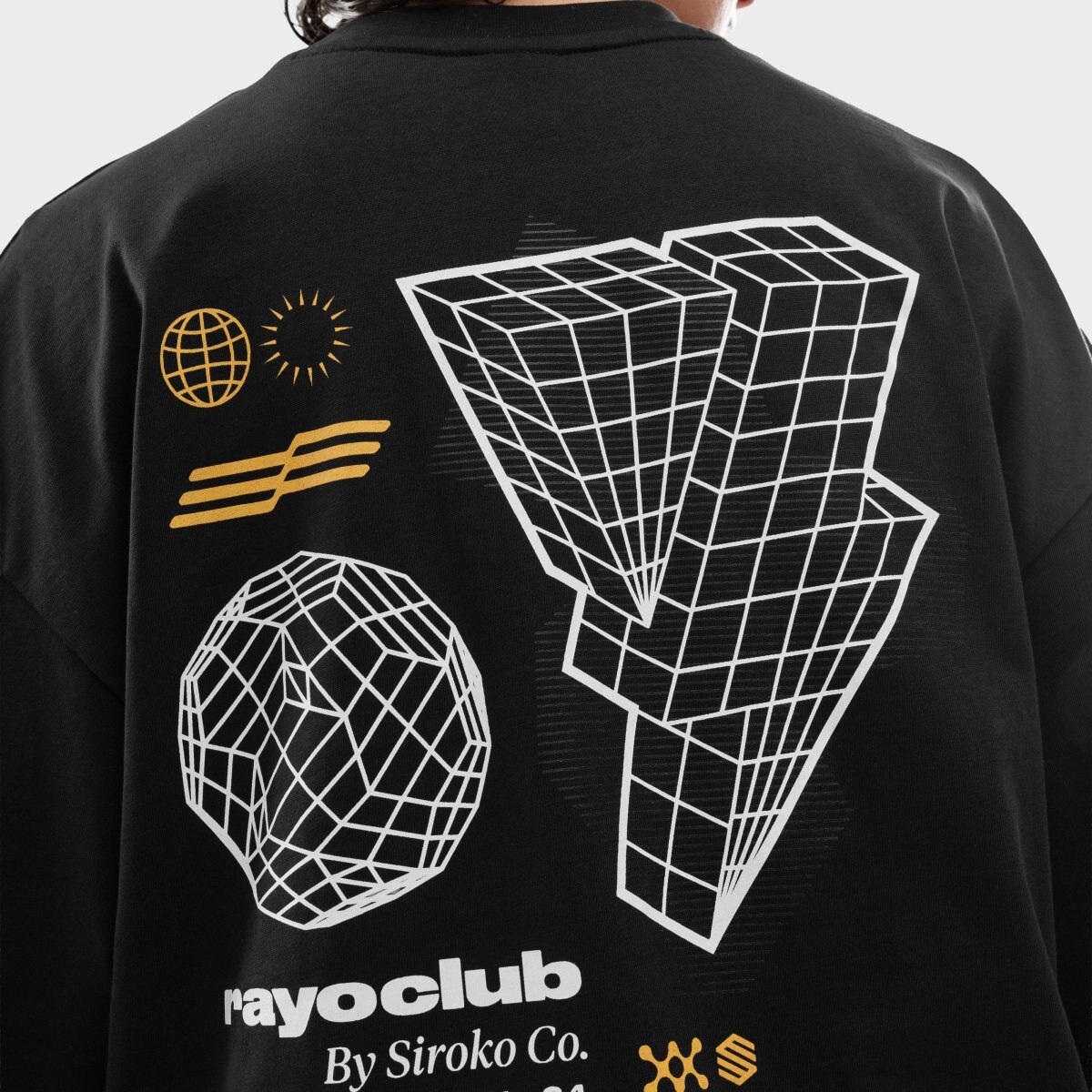 T-shirt Folgada Rayo Club Rc Tactic Siroko Preto / Branco-4