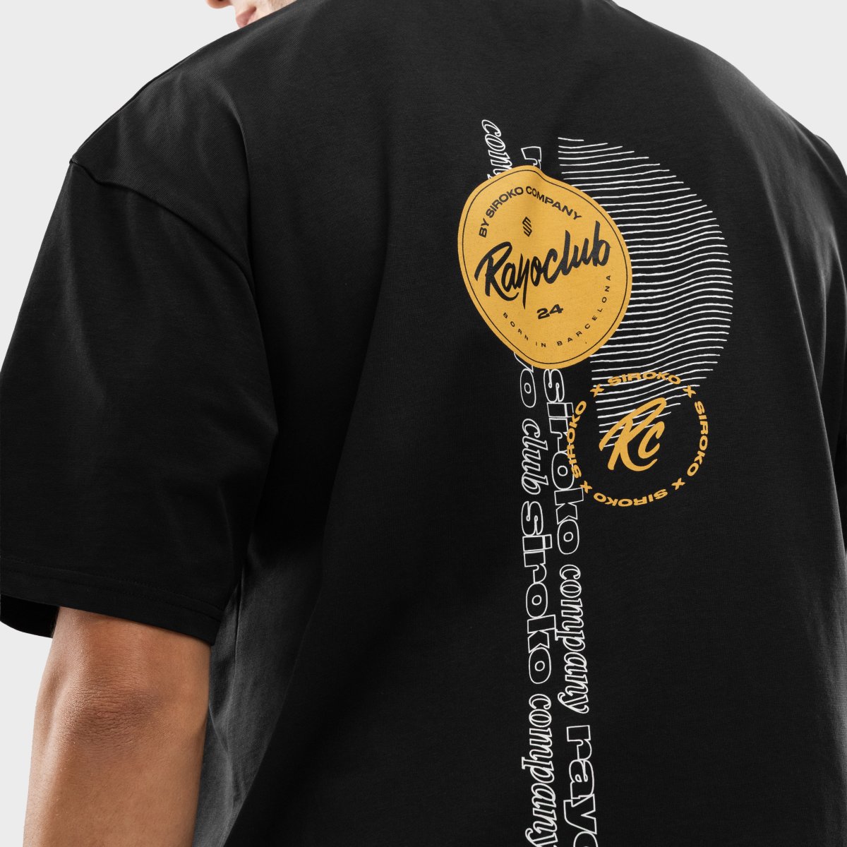 T-shirt Folgada Rayo Club Rc Tactic Siroko Preto-5