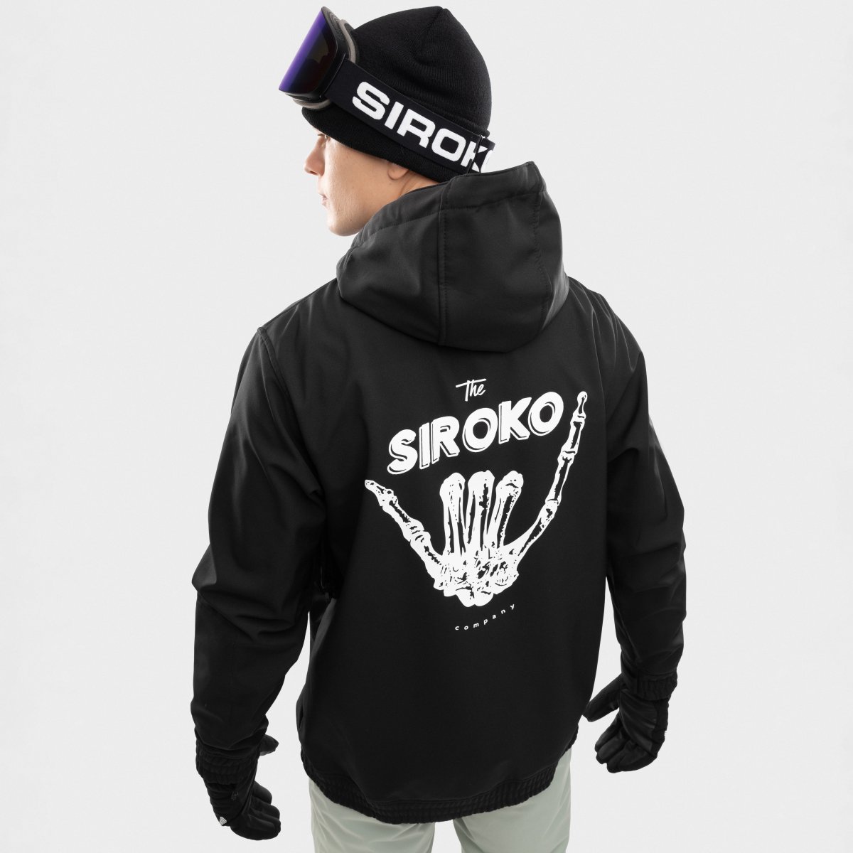 Casaco para Snowboard/ski W1 Siroko Preto / Branco-2