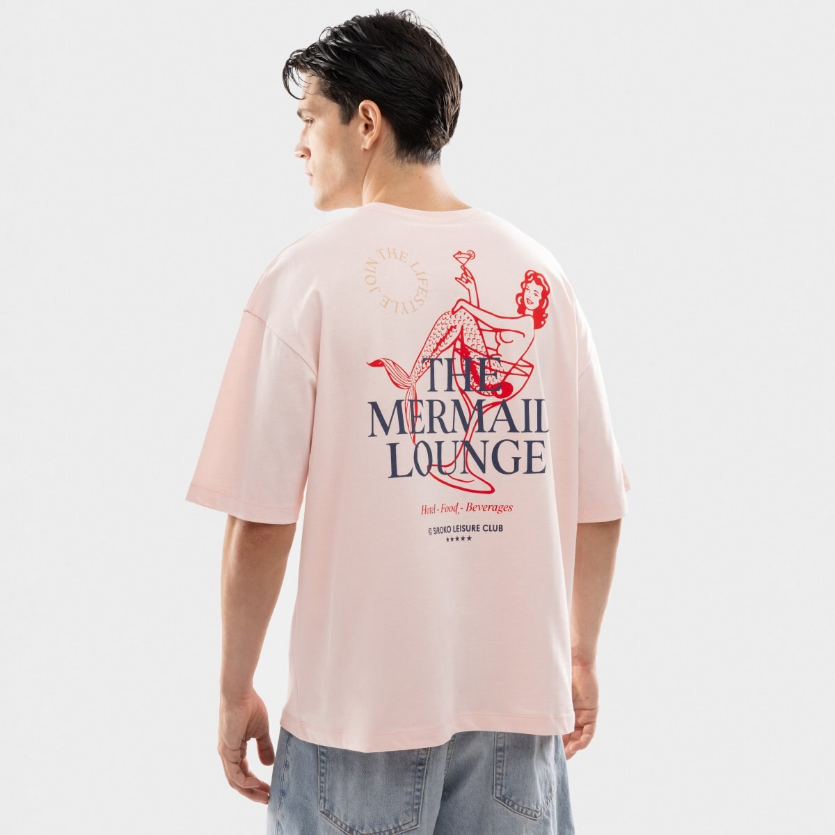T-shirt de Manga Curta em Algodão Orgânico Siroko Rosa-2