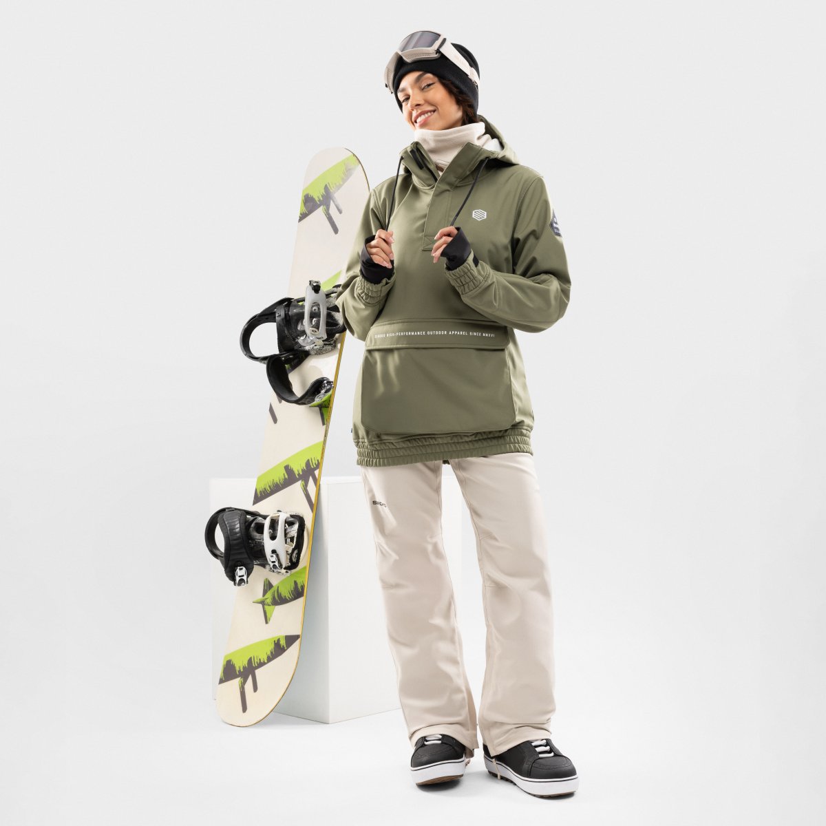 Calças de Neve Hardshell P2-w Siroko Castanho-3