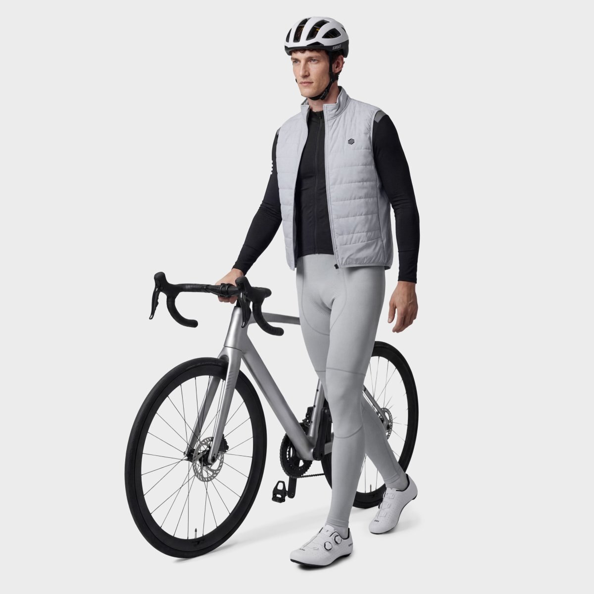 Culotte Comprido Ciclismo Srx Supreme Siroko Cinzento-2