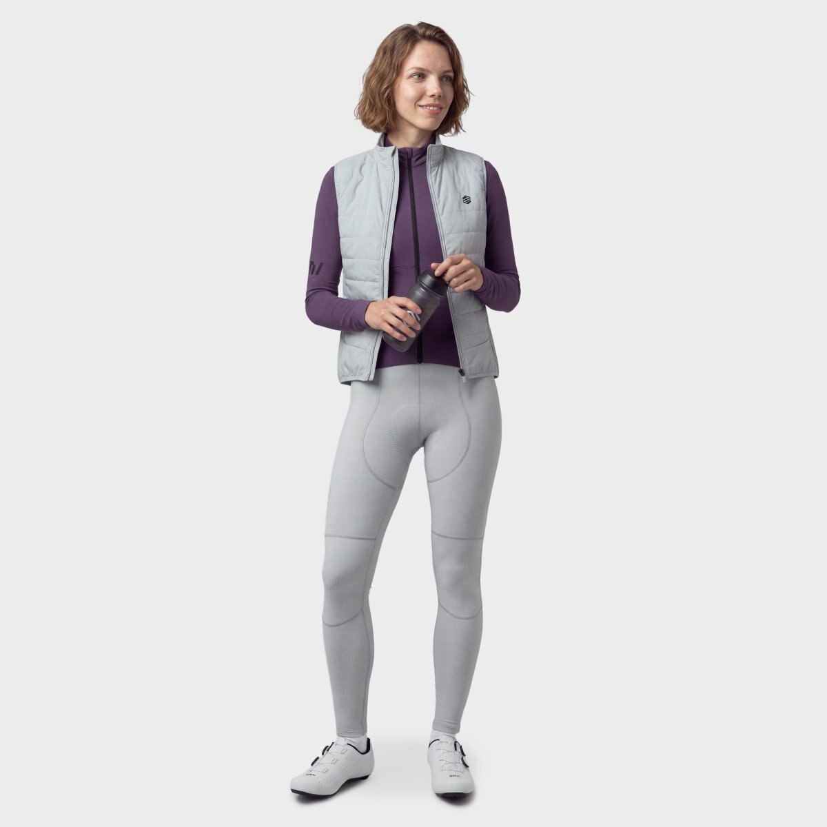 Culotte Comprido Ciclismo Srx Premier Siroko Cinzento-3