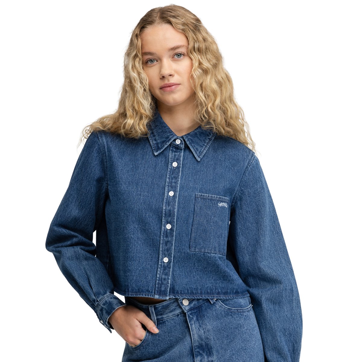Imagem 0 de Camisa Crop Jeans Nimes-w Blue Siroko