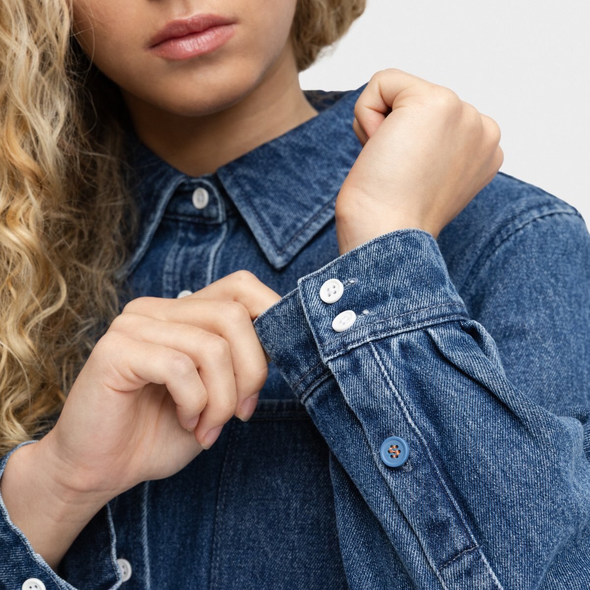 Camisa Crop Jeans Nimes-w Blue Siroko Azul-5