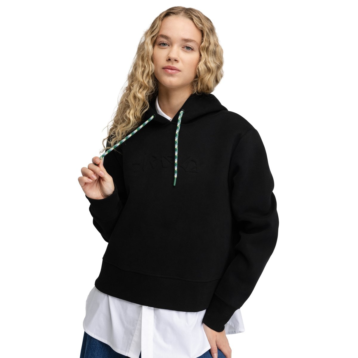 Sweatshirt Crop Capuz Jolla-w Siroko Preto-1