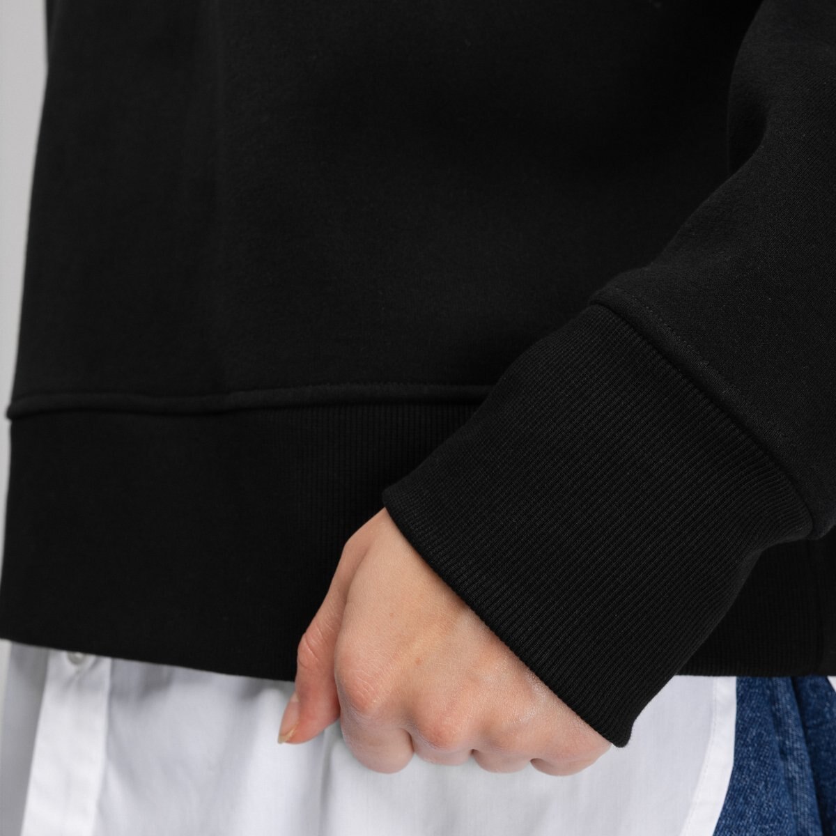 Sweatshirt Crop Capuz Jolla-w Siroko Preto-5