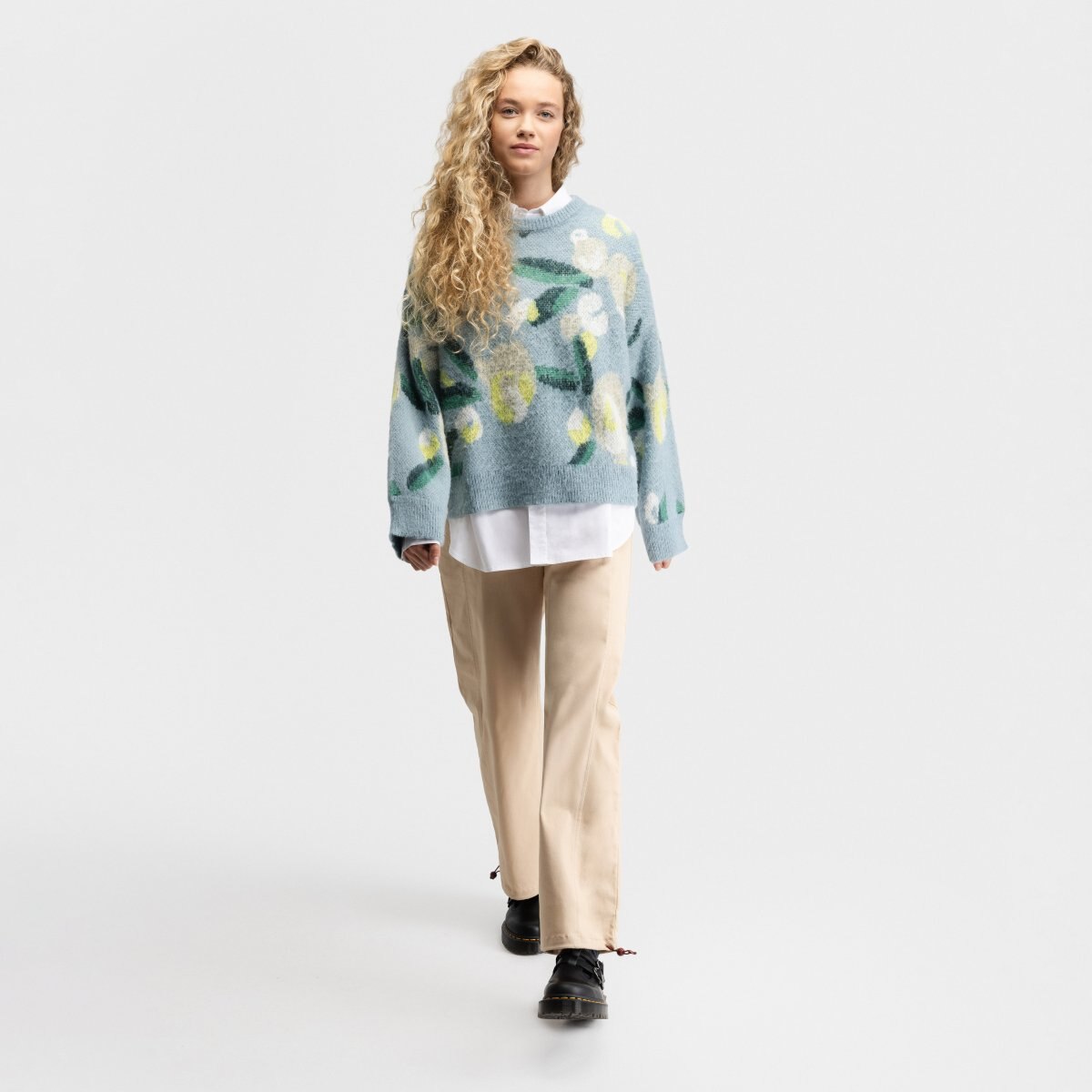 Camisola Oversize de Malha Mainau-w Siroko Azul-3