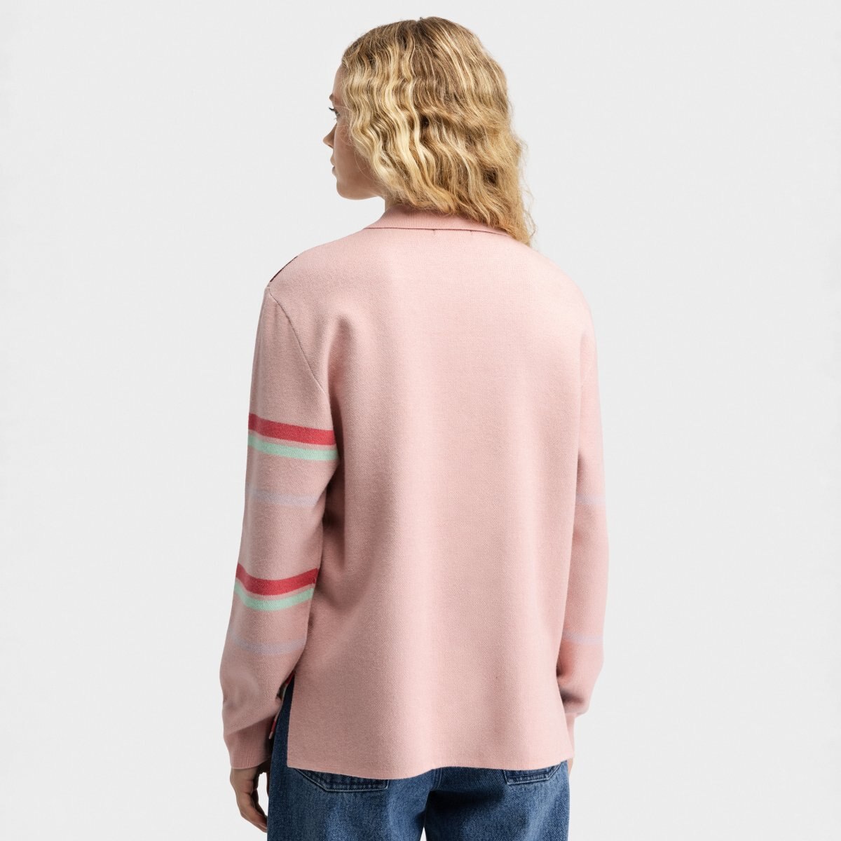 Polo de Malha de Manga Comprida Verelle-w Siroko Rosa-2