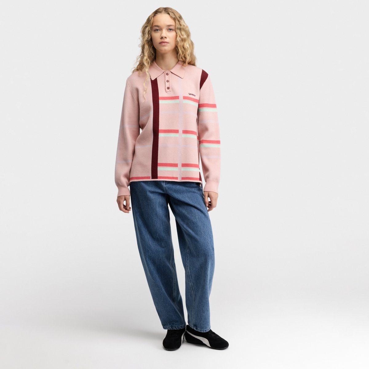 Polo de Malha de Manga Comprida Verelle-w Siroko Rosa-3
