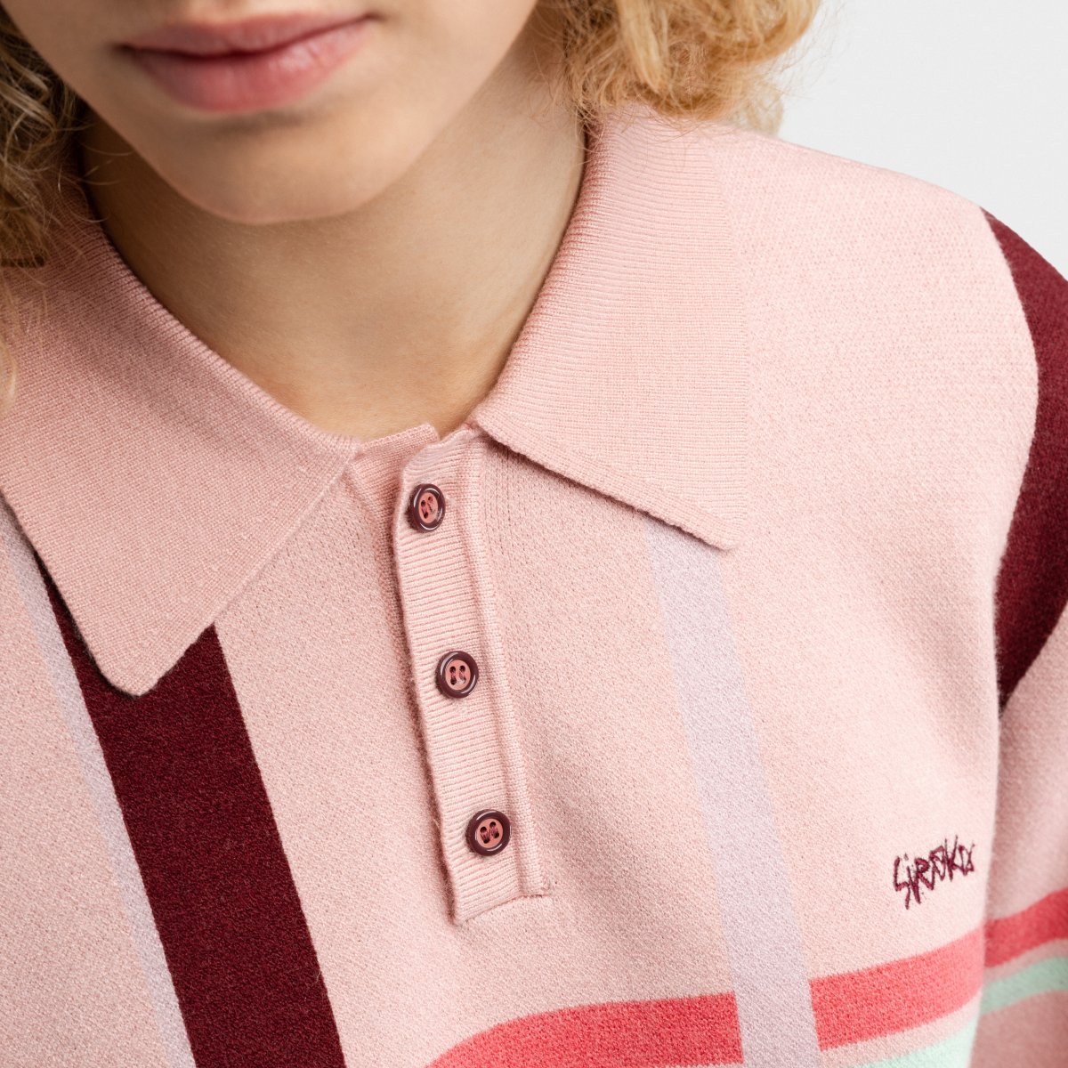 Polo de Malha de Manga Comprida Verelle-w Siroko Rosa-4