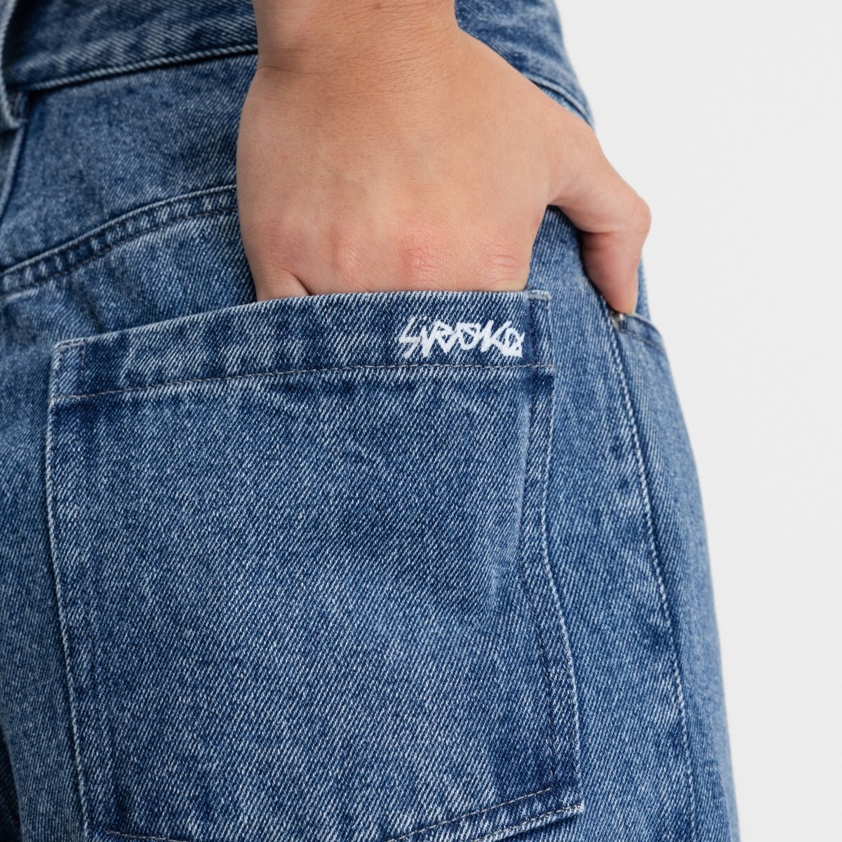 Calças Jeans Barrel Voyager-w Blue Siroko Azul-5