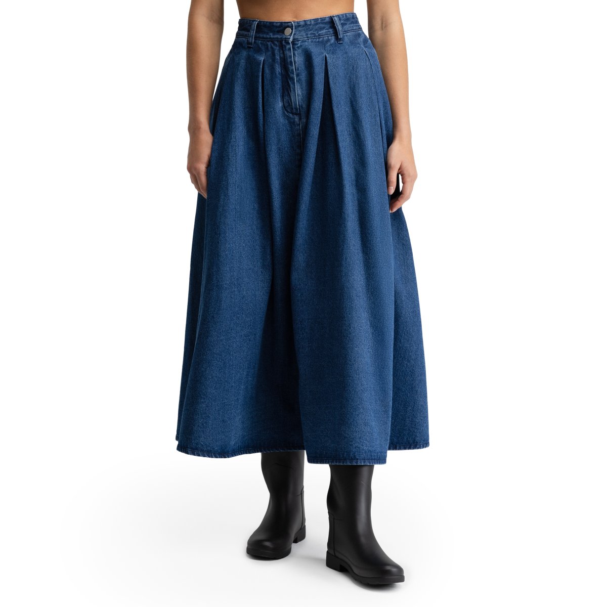 Imagem 0 de Saia Jeans Evasé Alamo-w Blue Siroko