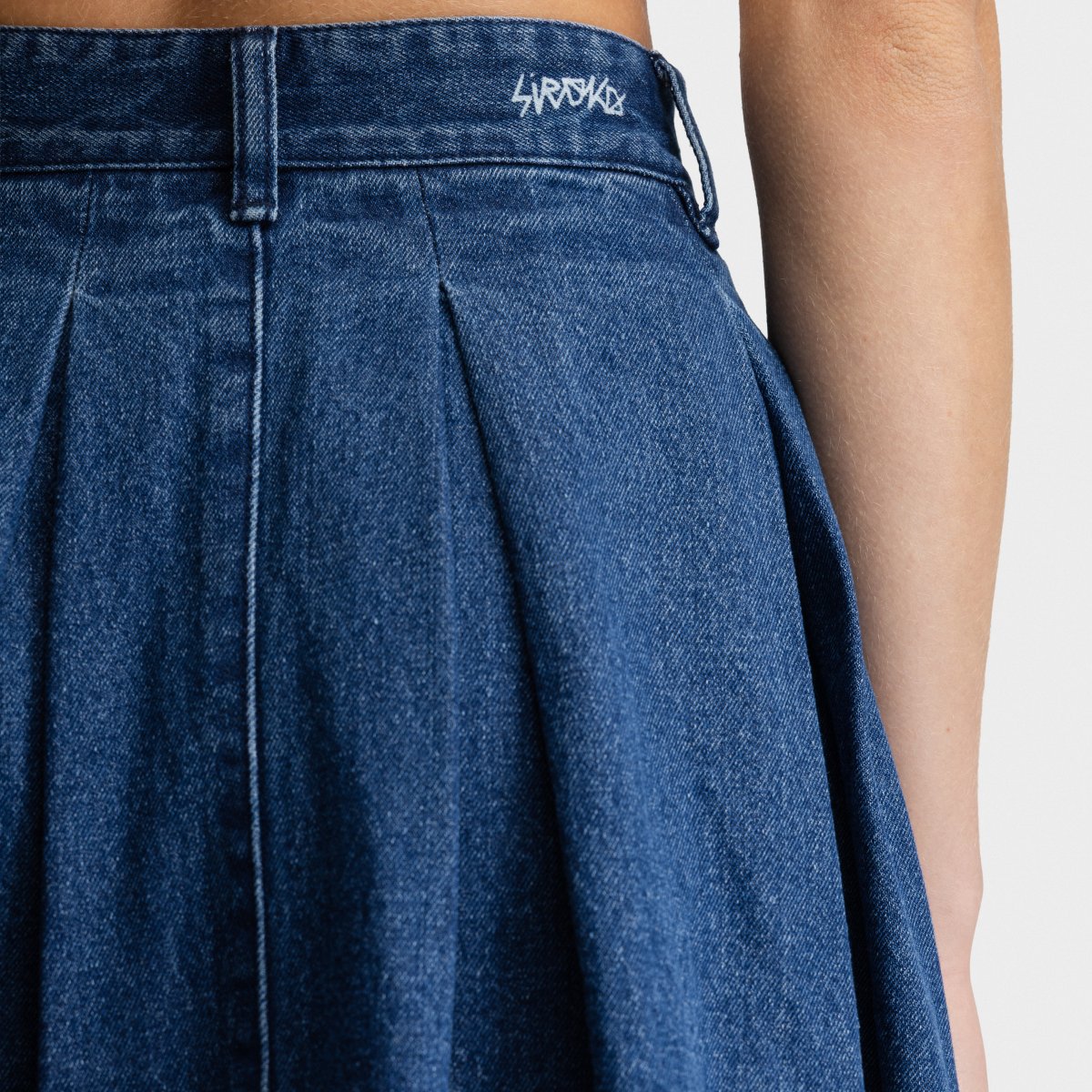 Saia Jeans Evasé Alamo-w Blue Siroko Azul-4