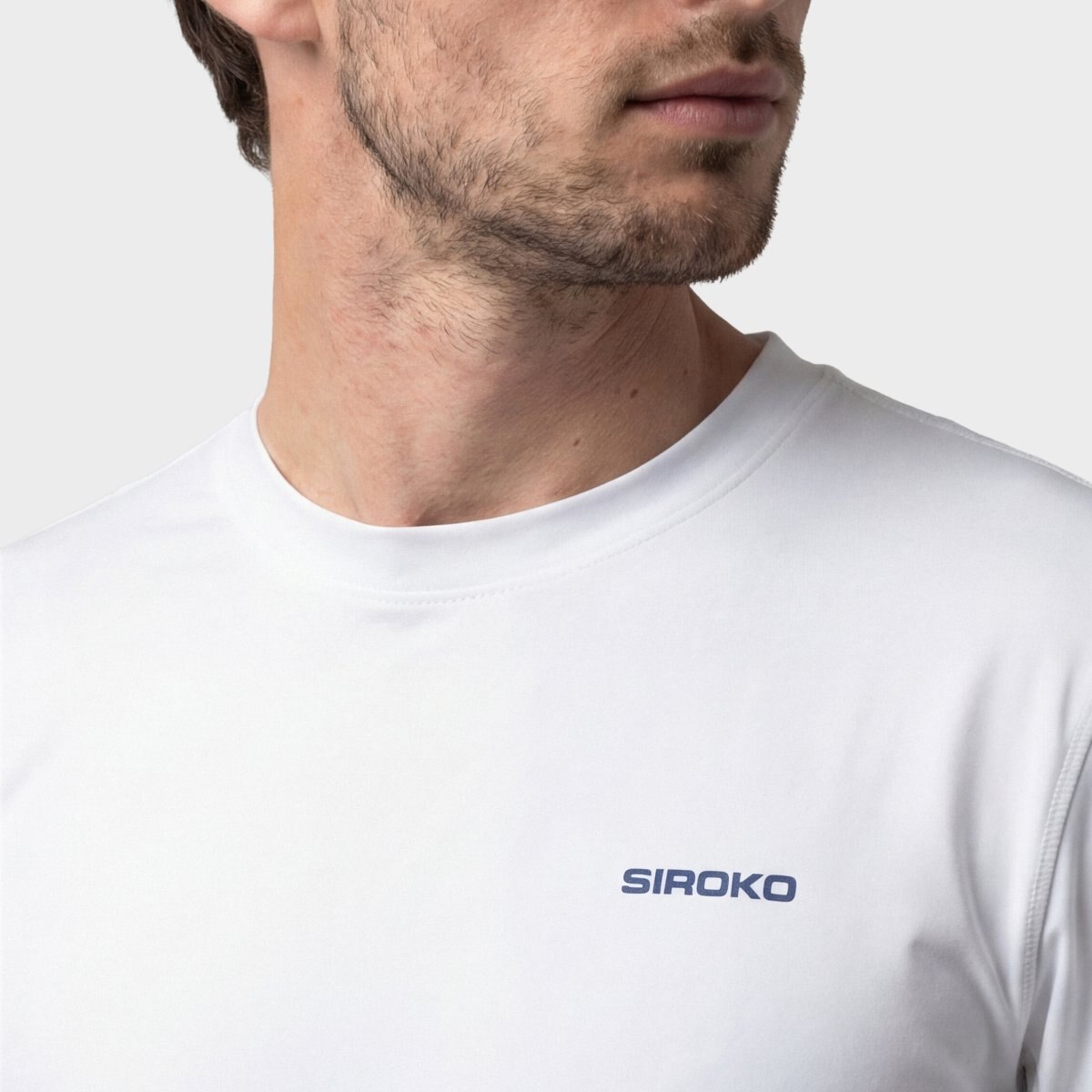 T-shirt Técnica de Manga Comprida Ténis Roma Siroko Branco-4