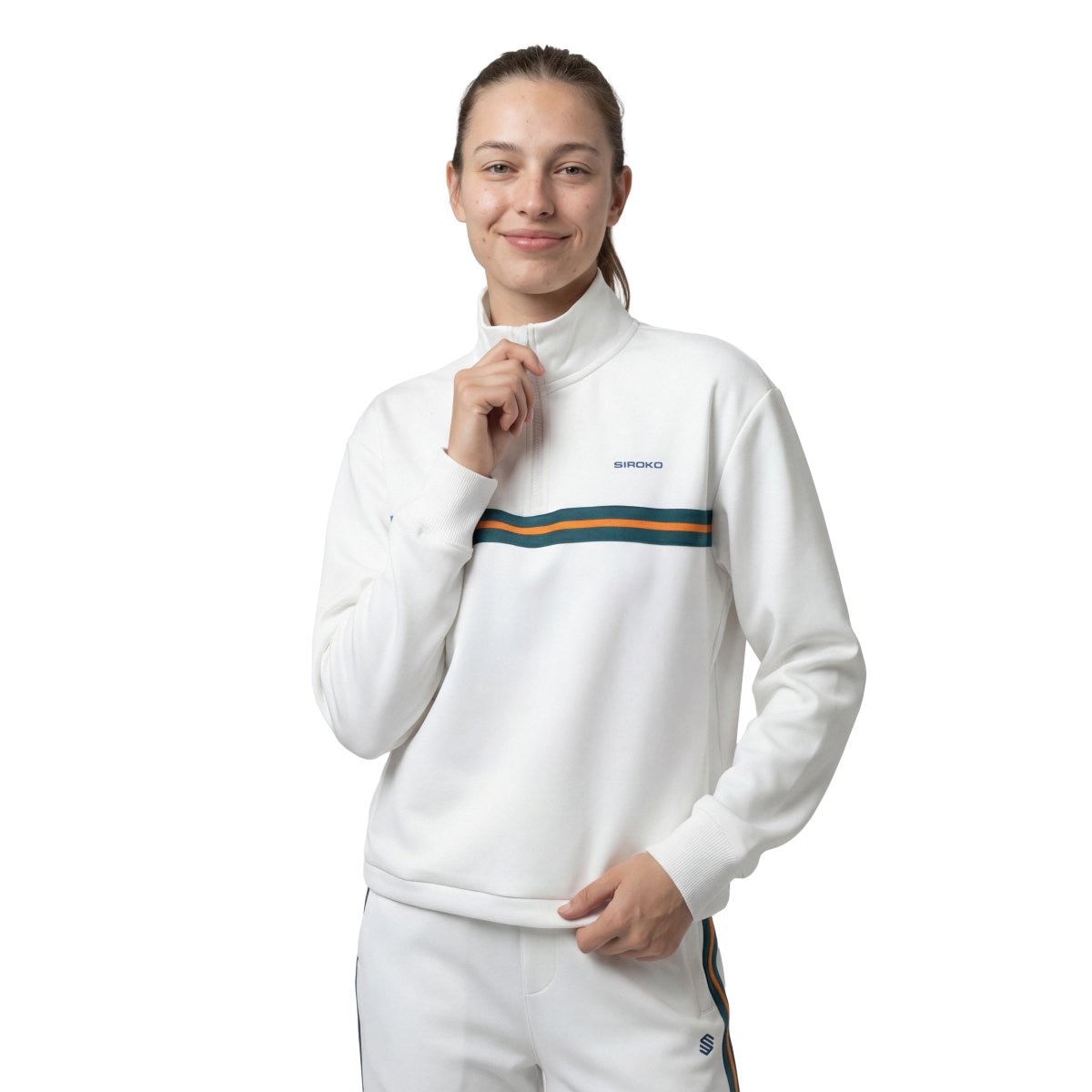 Imagem 0 de Sweatshirt Média Fecho Zip Ténis Tiebreak-w Siroko