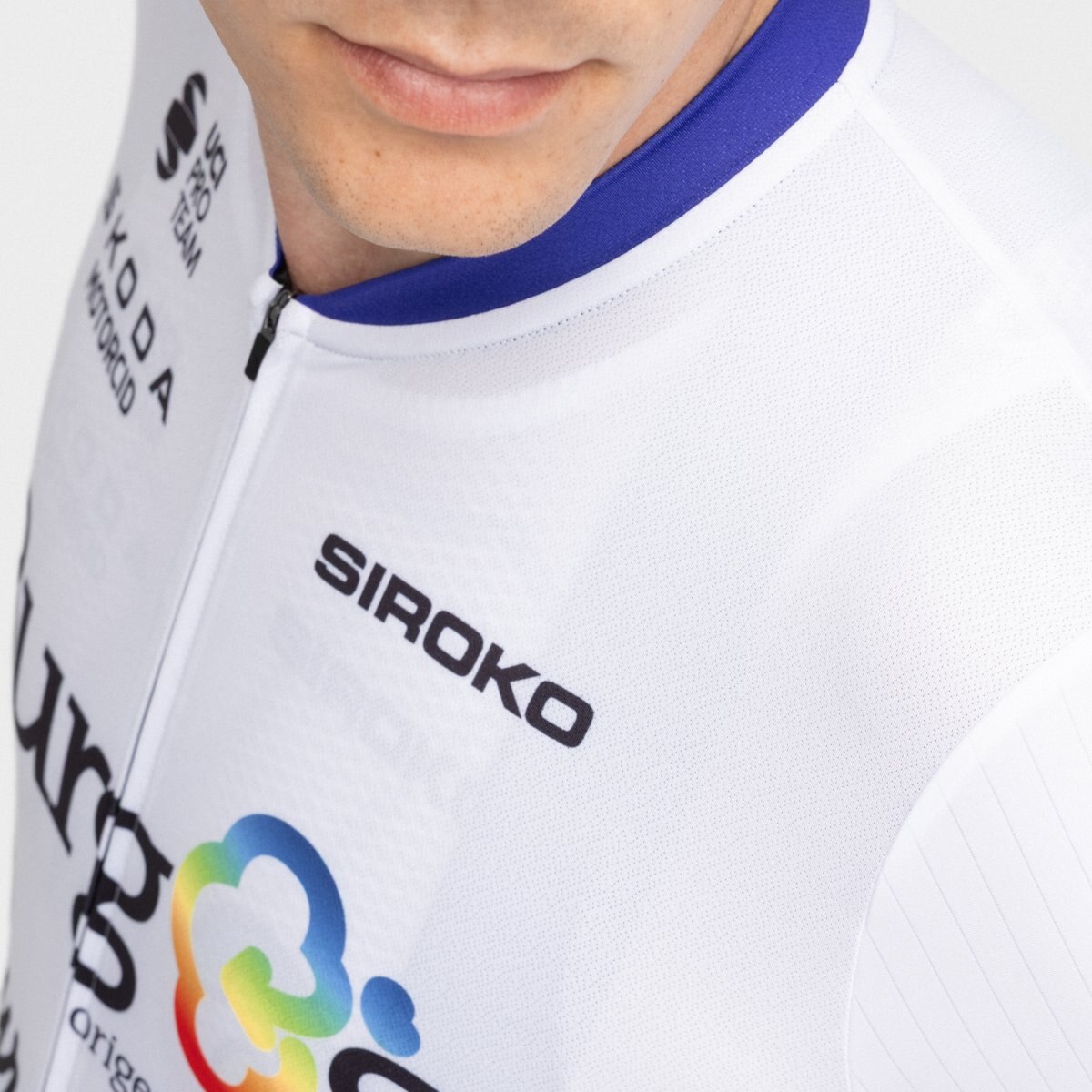 Camisola de Manga Curta Burgos Burpellet Bh X Siroko Bbbh Campeão Uruguay Siroko Branco-5