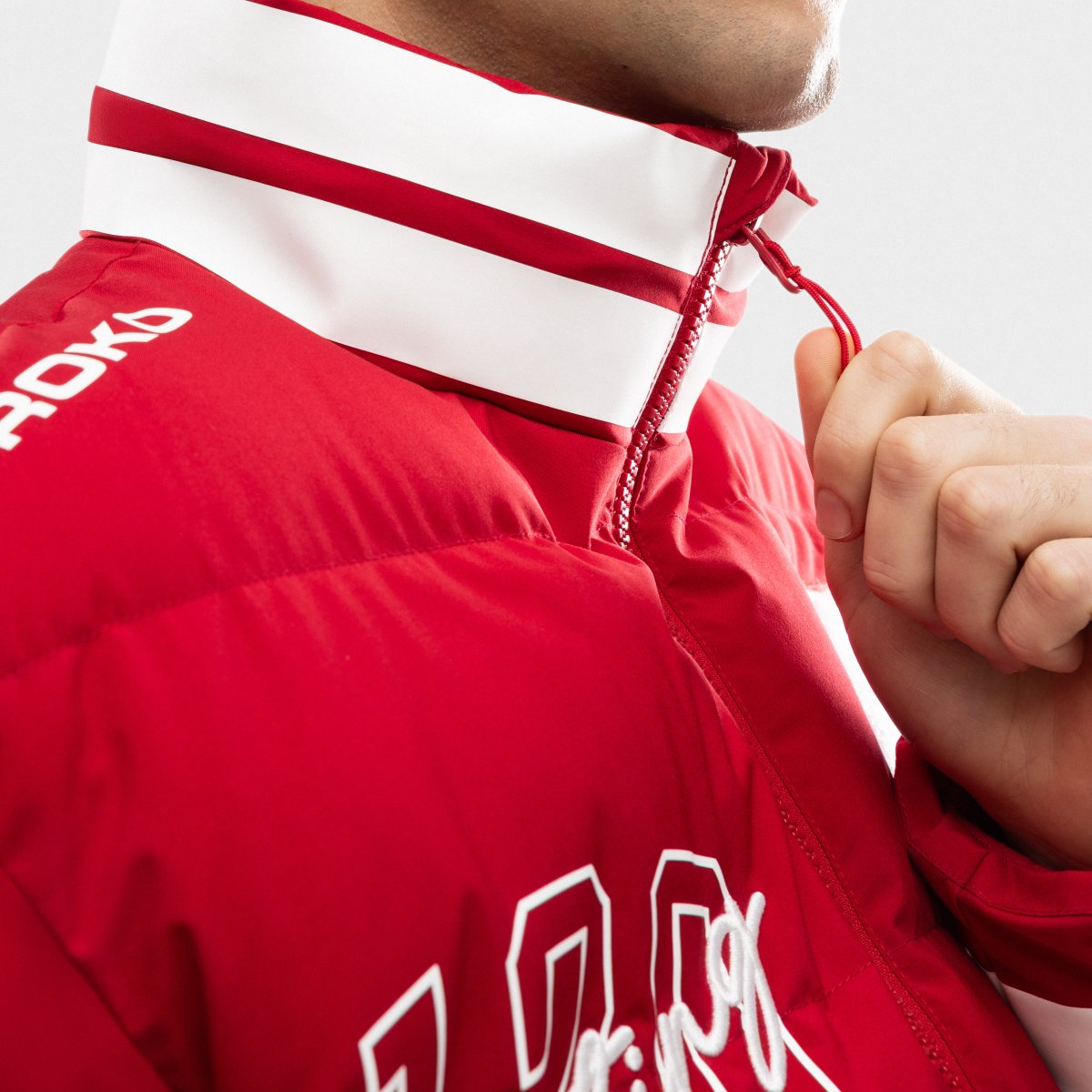 Casaco Acolchoado 120 Aniversário Real Sporting de Gijón Sc120 El Bibio Red Siroko Vermelho-7