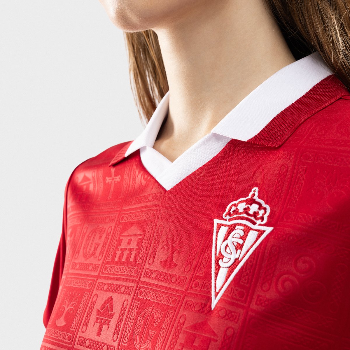 T-shirt Crop 120 Aniversário Real Sporting de Gijón Sc120 Sportinguista-w Red Siroko Vermelho-5