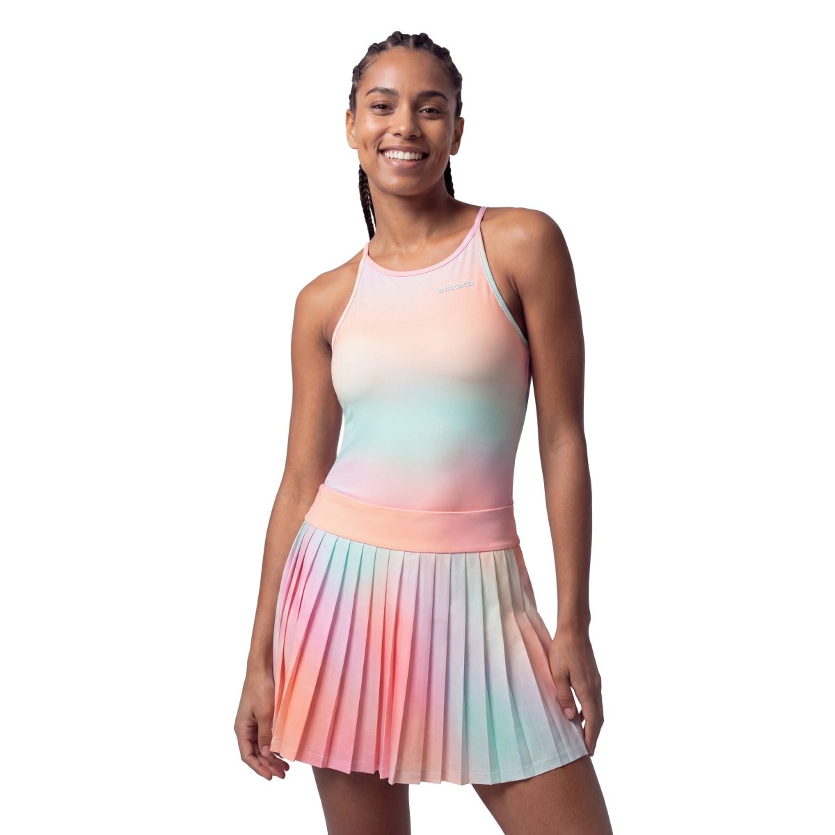 Imagem 0 de Vestido Plissado Boombastic Bbc Snare-w Green Siroko