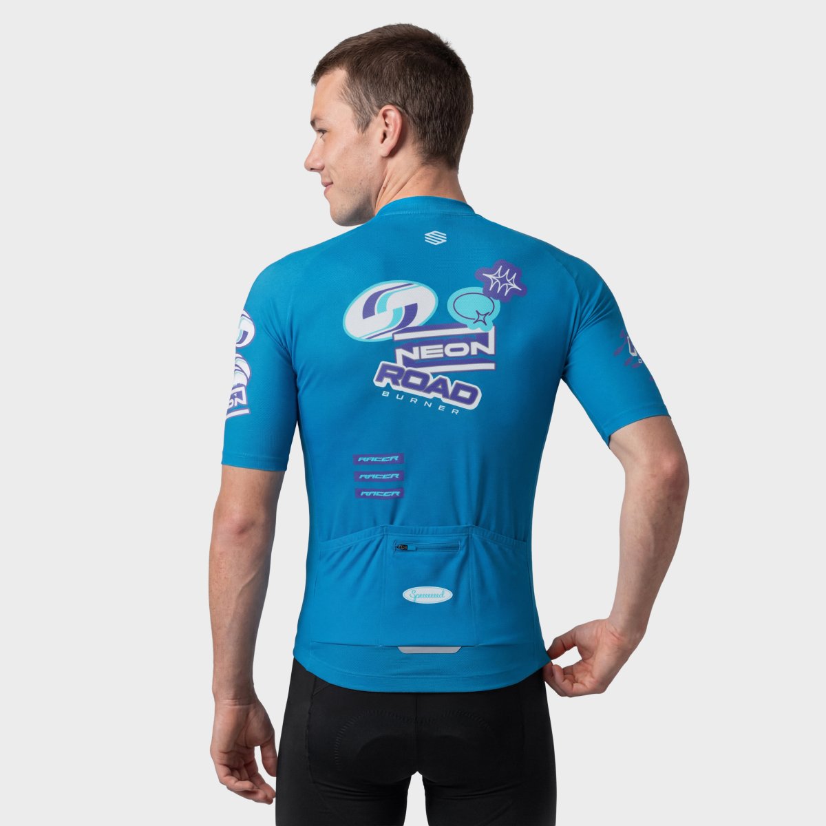 Maillot Ciclismo Mesh de Manga Curta M8 Siroko Azul-2