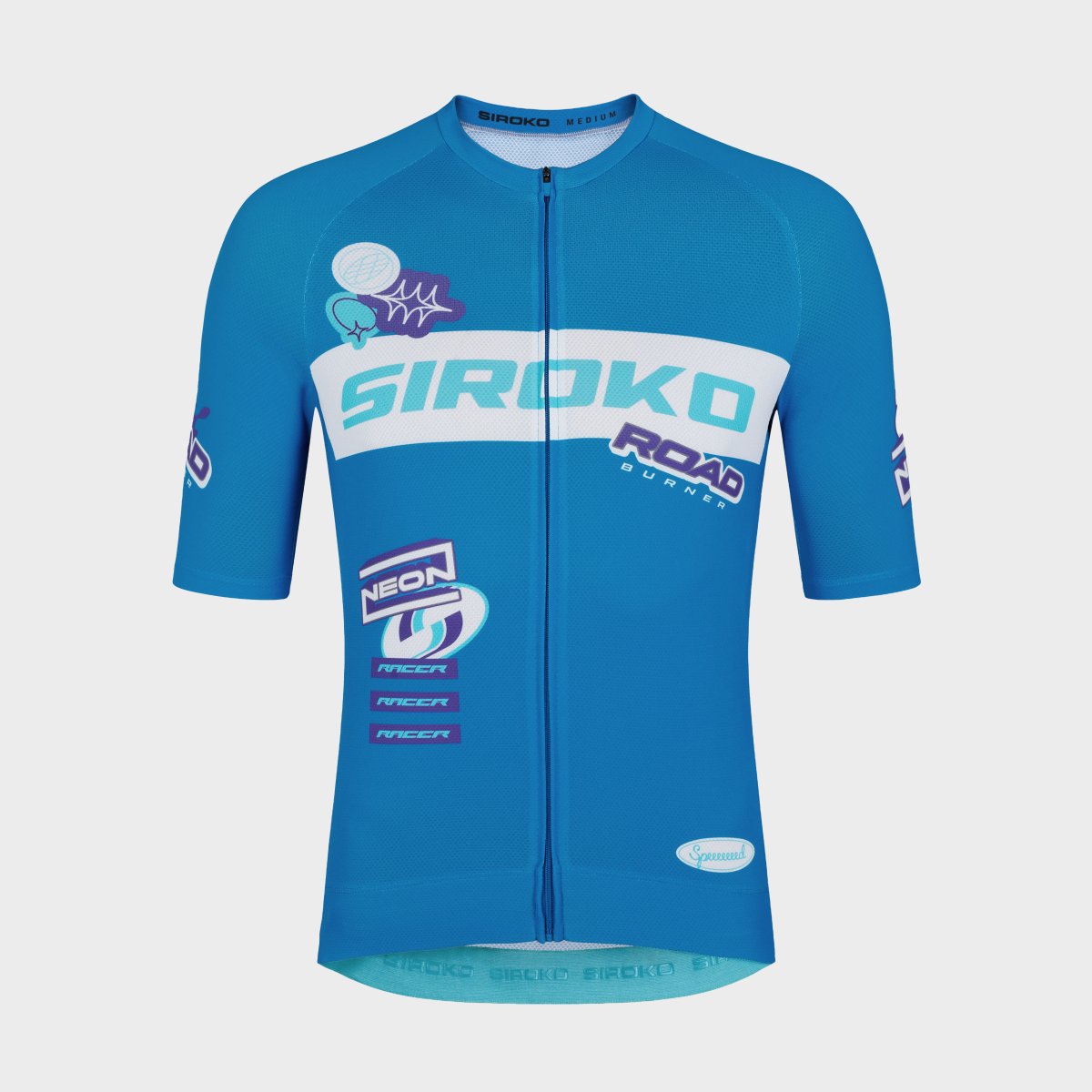 Maillot Ciclismo Mesh de Manga Curta M8 Siroko Azul-6