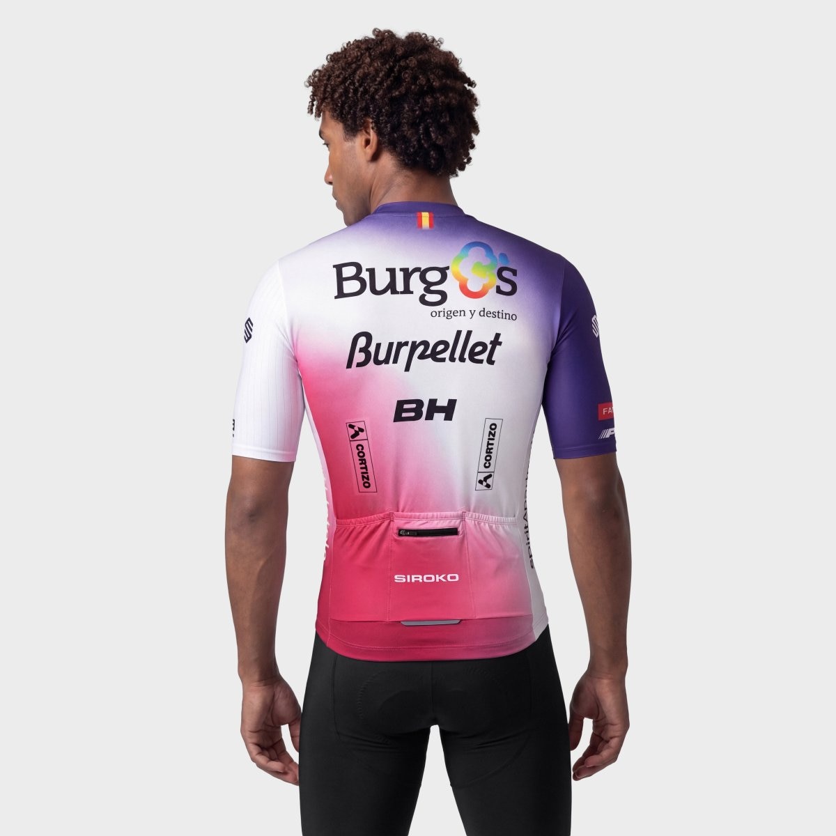 Maillot de Manga Curta Burgos Burpellet Bh X Siroko Bbbh 26 Burgos White Siroko Branco-2