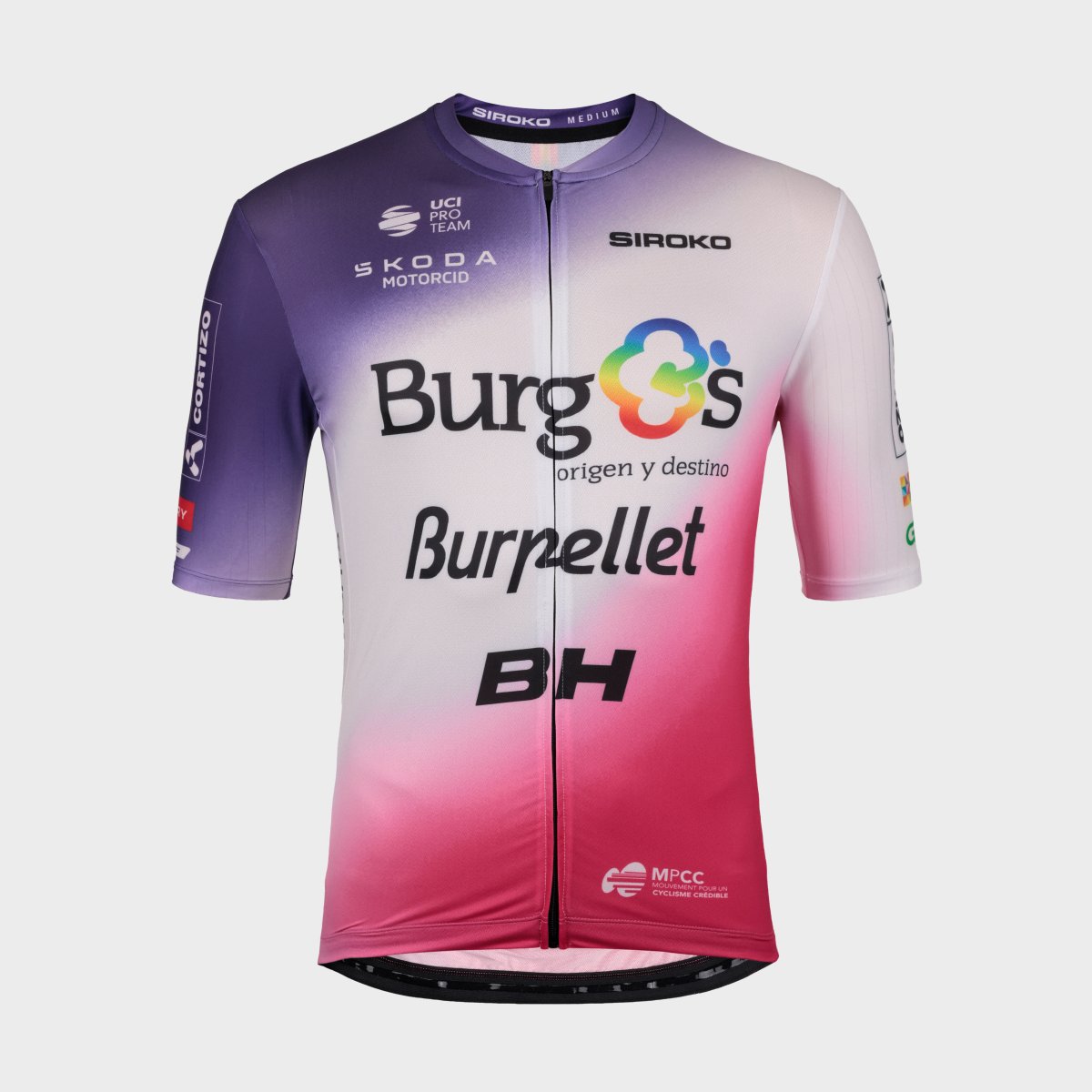 Maillot de Manga Curta Burgos Burpellet Bh X Siroko Bbbh 26 Burgos White Siroko Branco-6