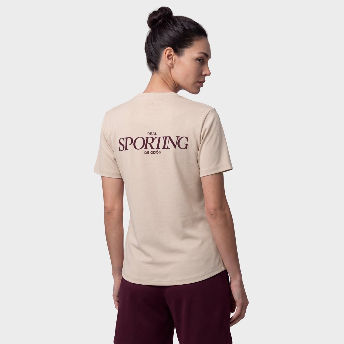 T-shirt de Manga Curta Futebol Lifestyle Rsg Travel Tee Player W Siroko Bege-2