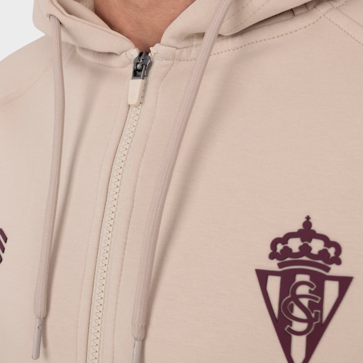 Sweatshirt Futebol Lifestyle com Capuz e Fecho Zip Rsg Travel Fullzip M Siroko Bege-5