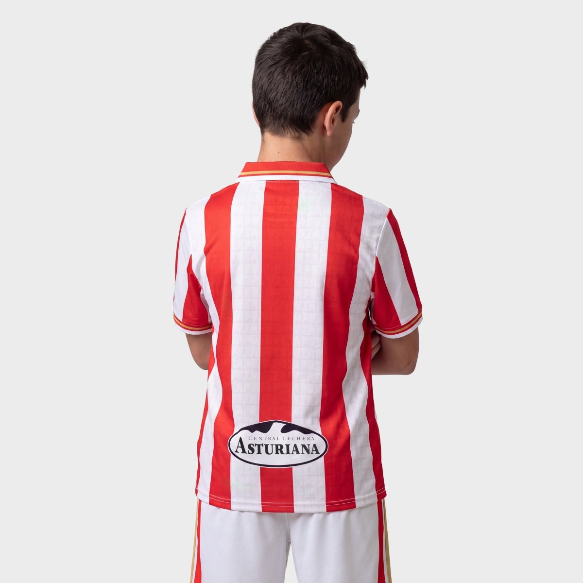 T-shirt Jogador 1ª Equipação Oficial Do Real Sporting de Gijón Infantil Rsg Home Tee Player K Siroko Vermelho / Branco-2