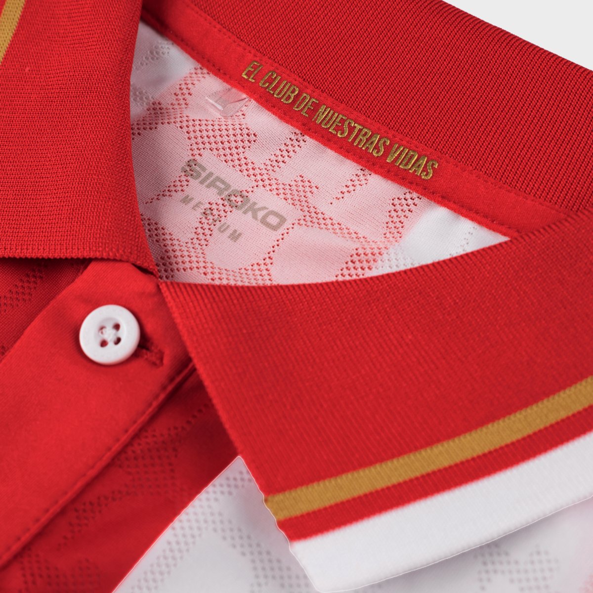 T-shirt Jogador 1ª Equipação Oficial Do Real Sporting de Gijón Infantil Rsg Home Tee Player K Siroko Vermelho / Branco-6