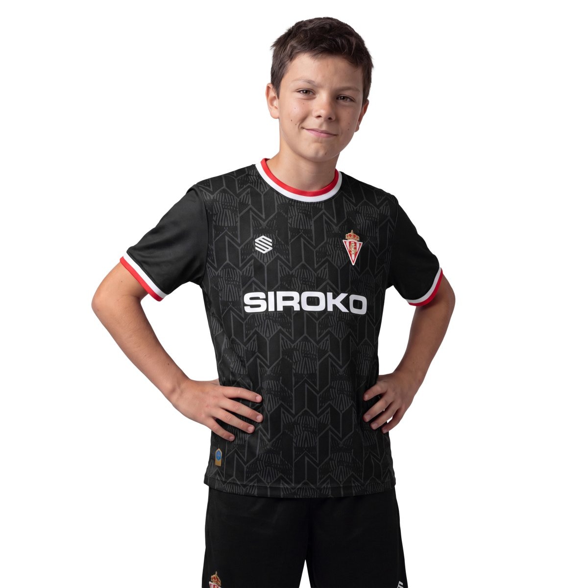 Imagem 0 de T-shirt Guarda-redes 1ª Equipamento Oficial Do Real Sporting de Gijón Infantil Rsg Home Tee Goalie K Siroko