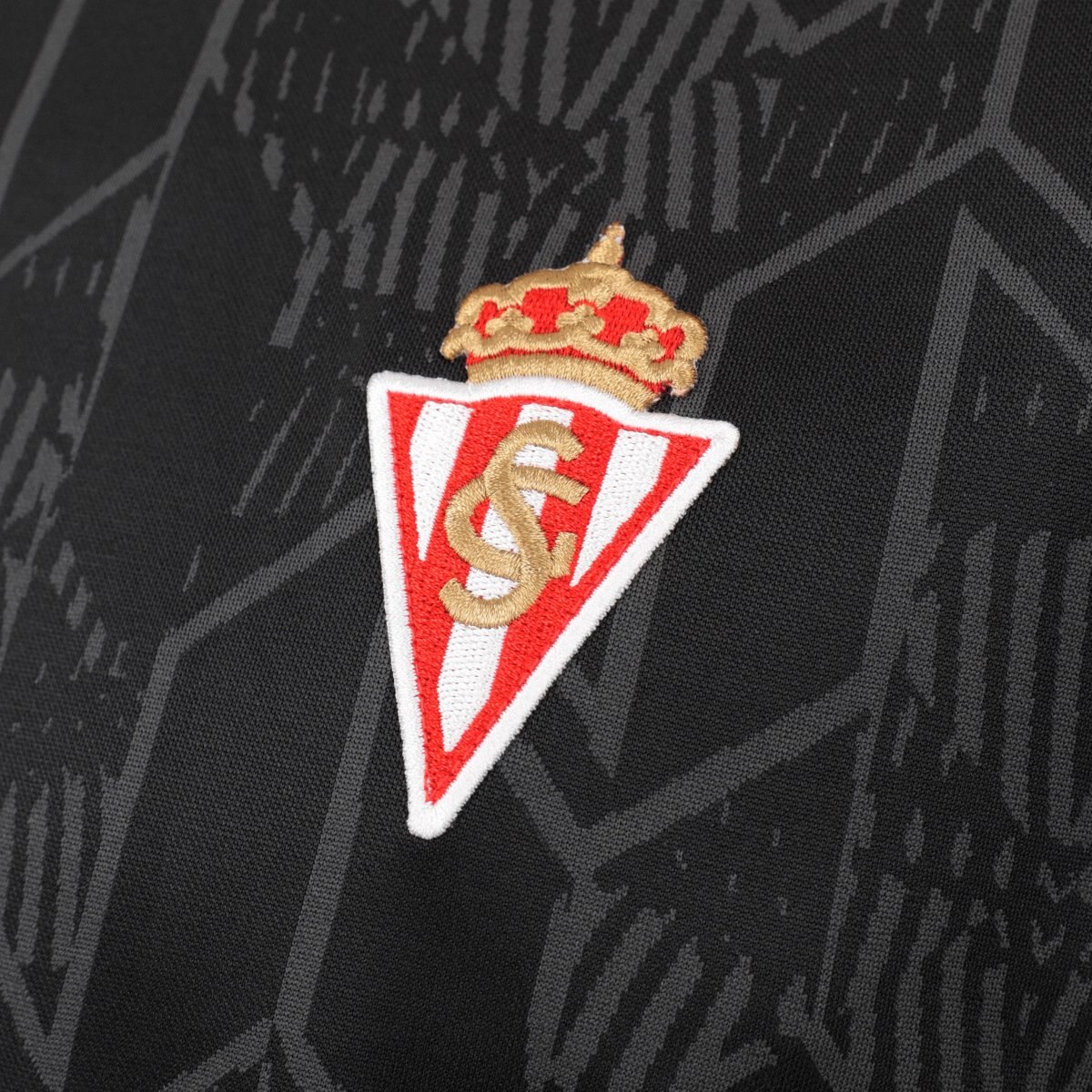 T-shirt Guarda-redes 1ª Equipamento Oficial Do Real Sporting de Gijón Infantil Rsg Home Tee Goalie K Siroko Preto-6