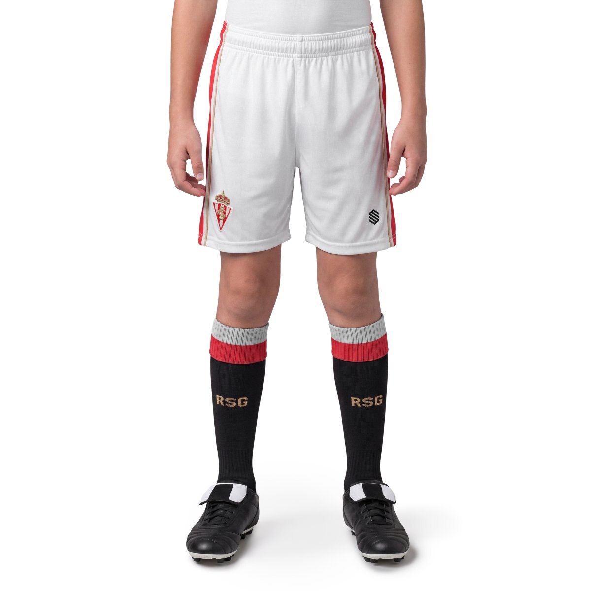 Imagem 0 de Calções Equipamento Oficial Do Real Sporting de Gijón Infantil Rsg Home Shorts K Siroko