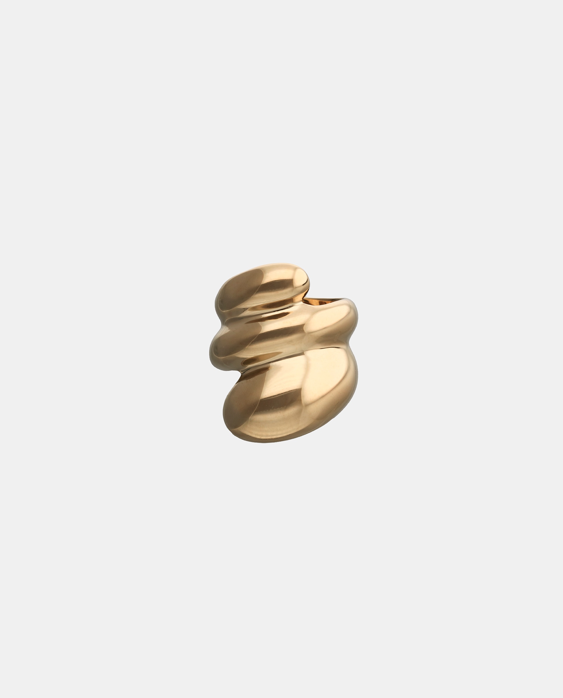 Imagem 0 de Anel Banhado a Ouro 18k em Forma de Espiral