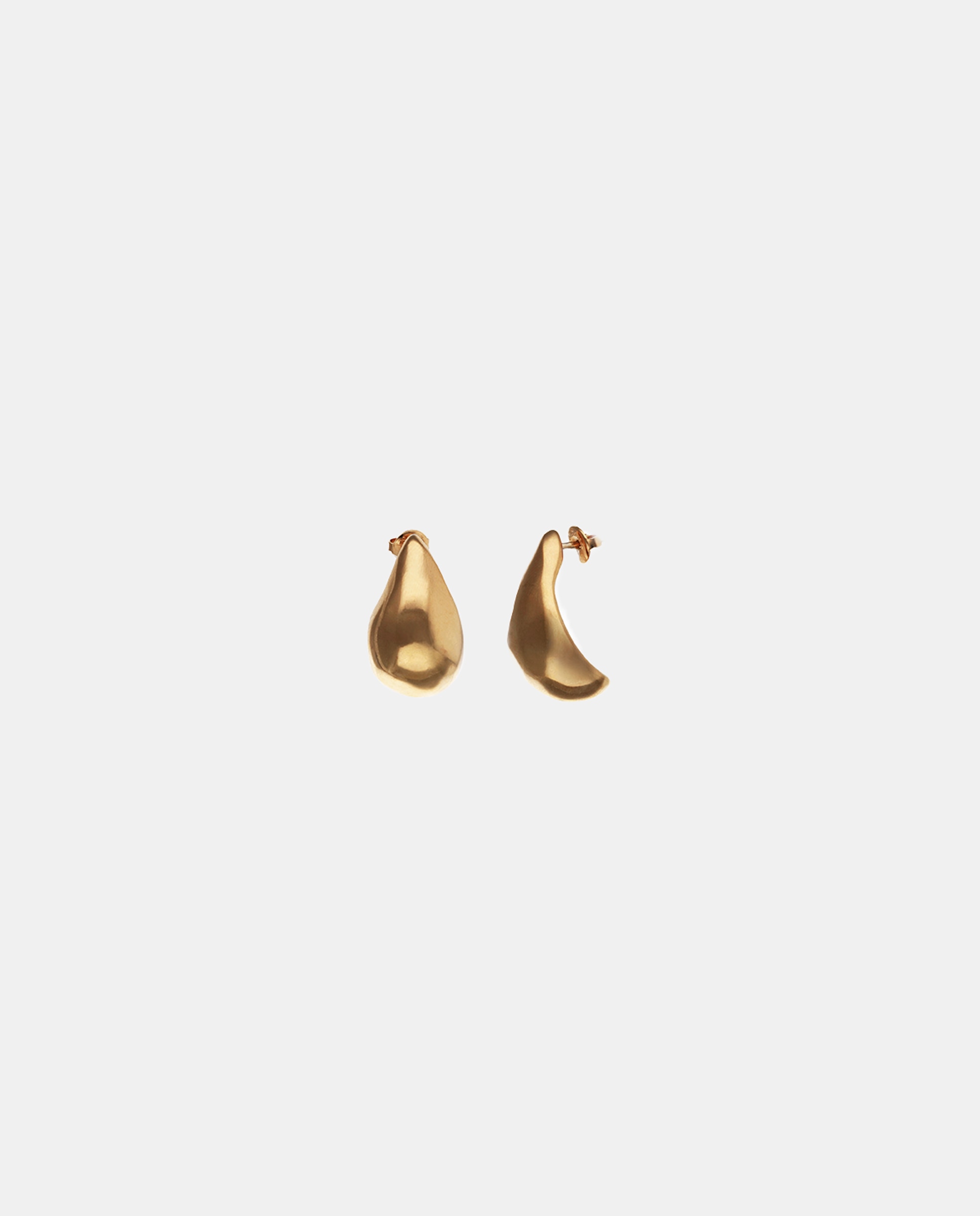 Brincos Banhados a Ouro 18k em Forma de Gota Ouro-2