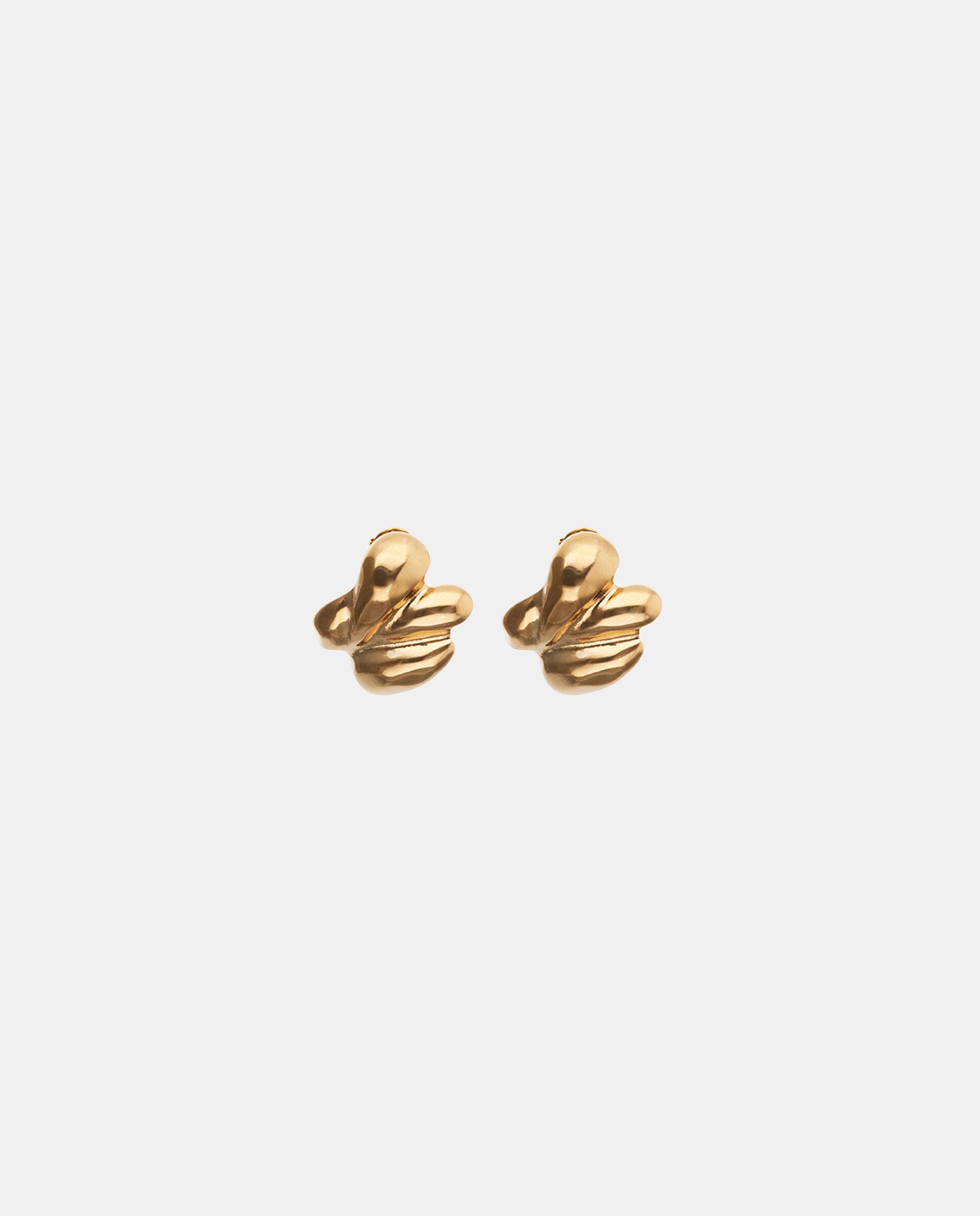 Imagem 0 de Brincos Triplos Banhados a Ouro 18k em Forma de Espiral
