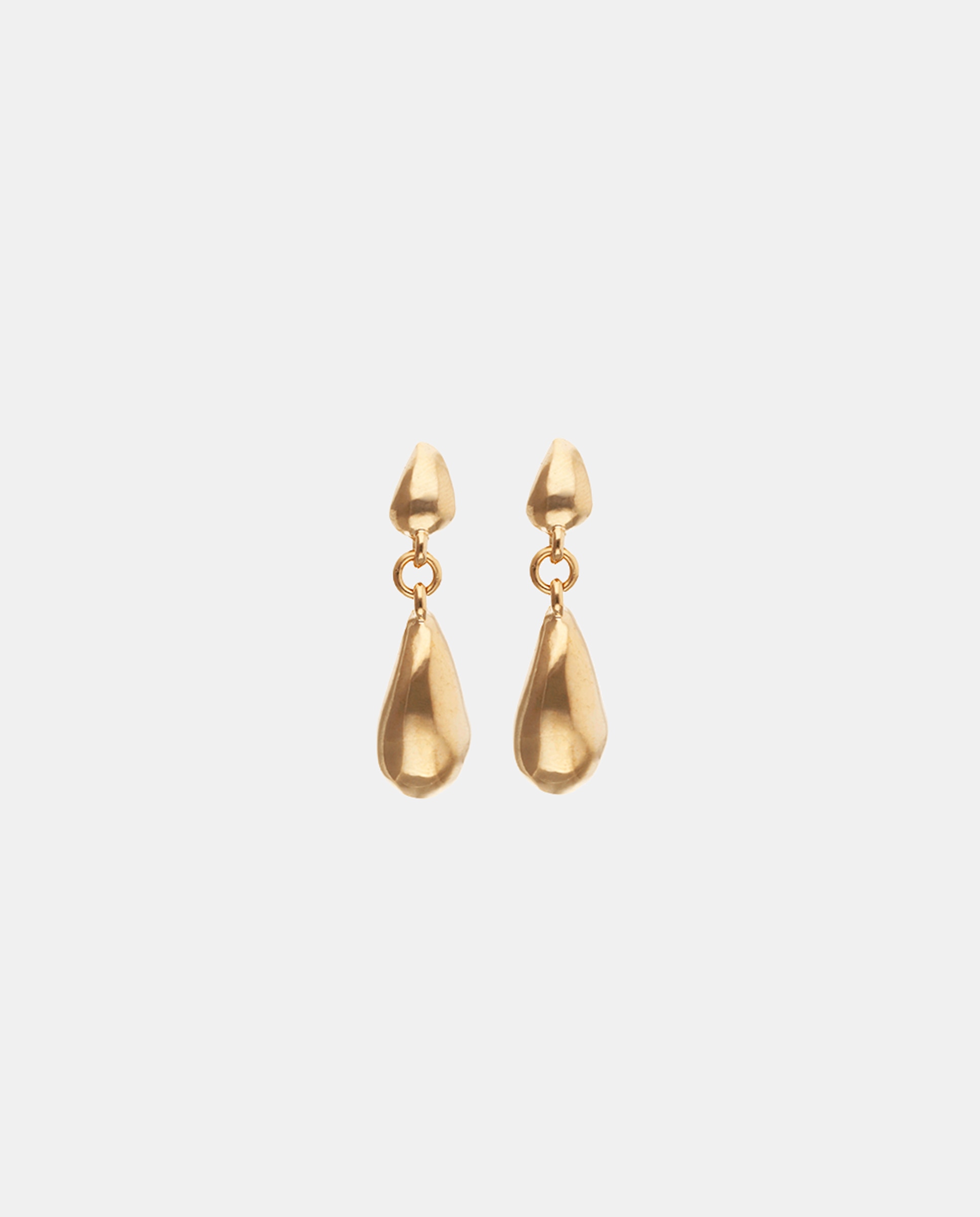 Imagem 0 de Brincos Compridos Banhados a Ouro 18k com Forma de Gotas