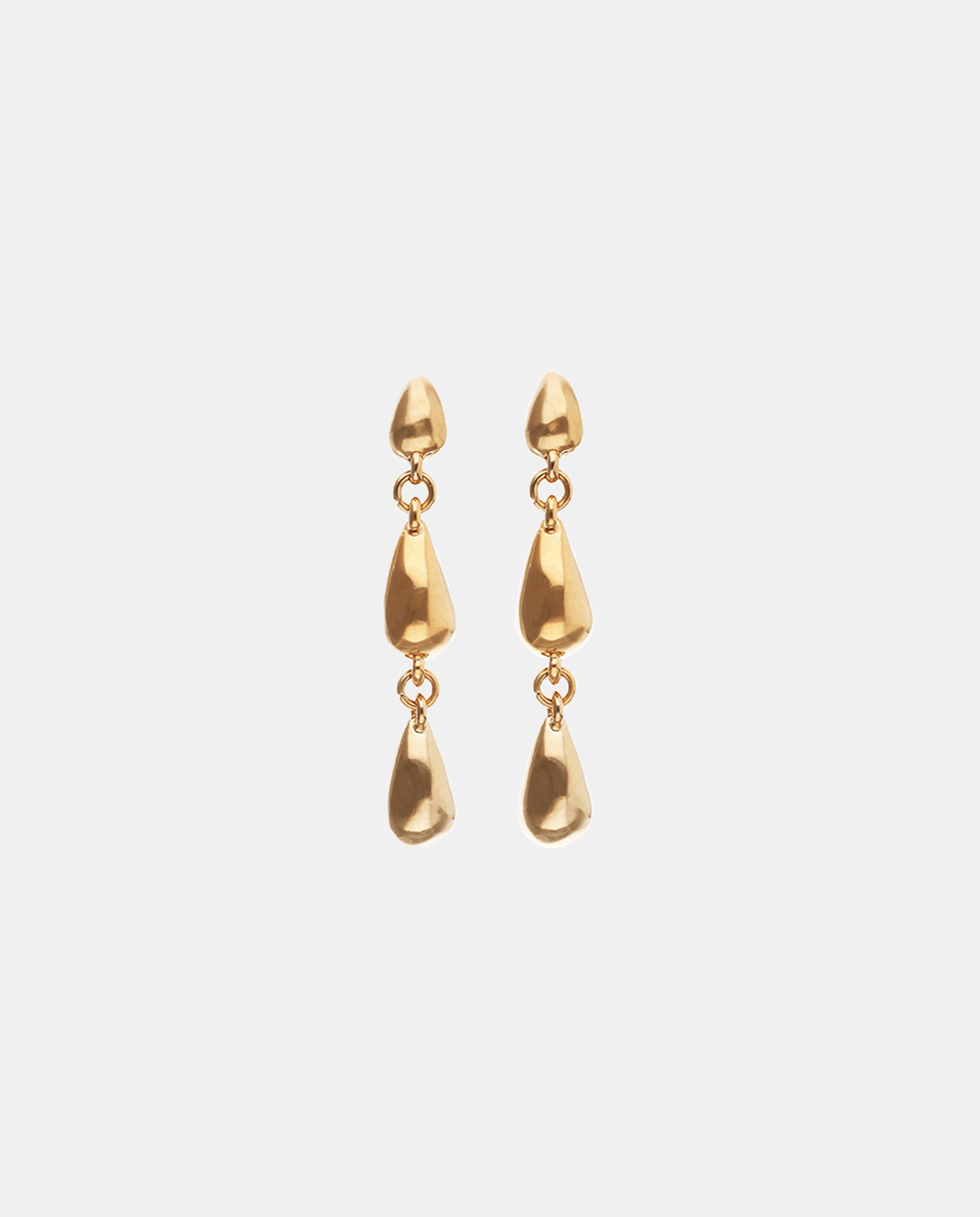 Imagem 0 de Brincos Compridos Banhados a Ouro 18k com Forma de Várias Gotas