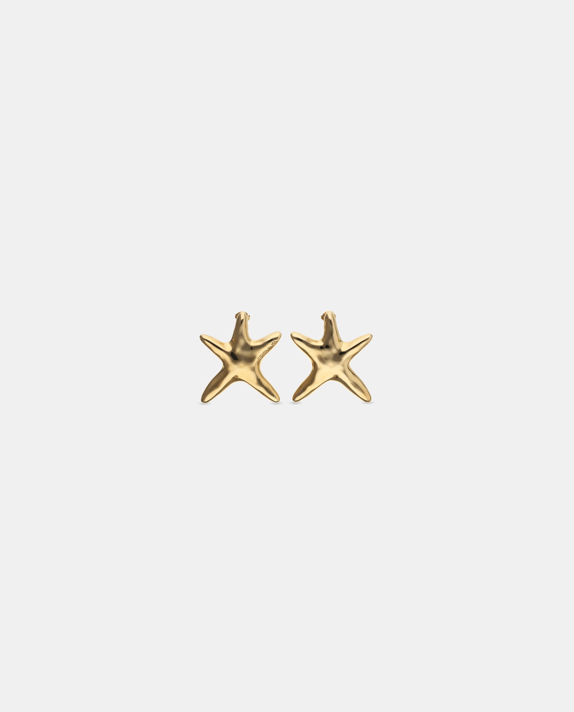 Imagem 0 de Brincos Grandes Banhados a Ouro 18k em Forma de Estrela