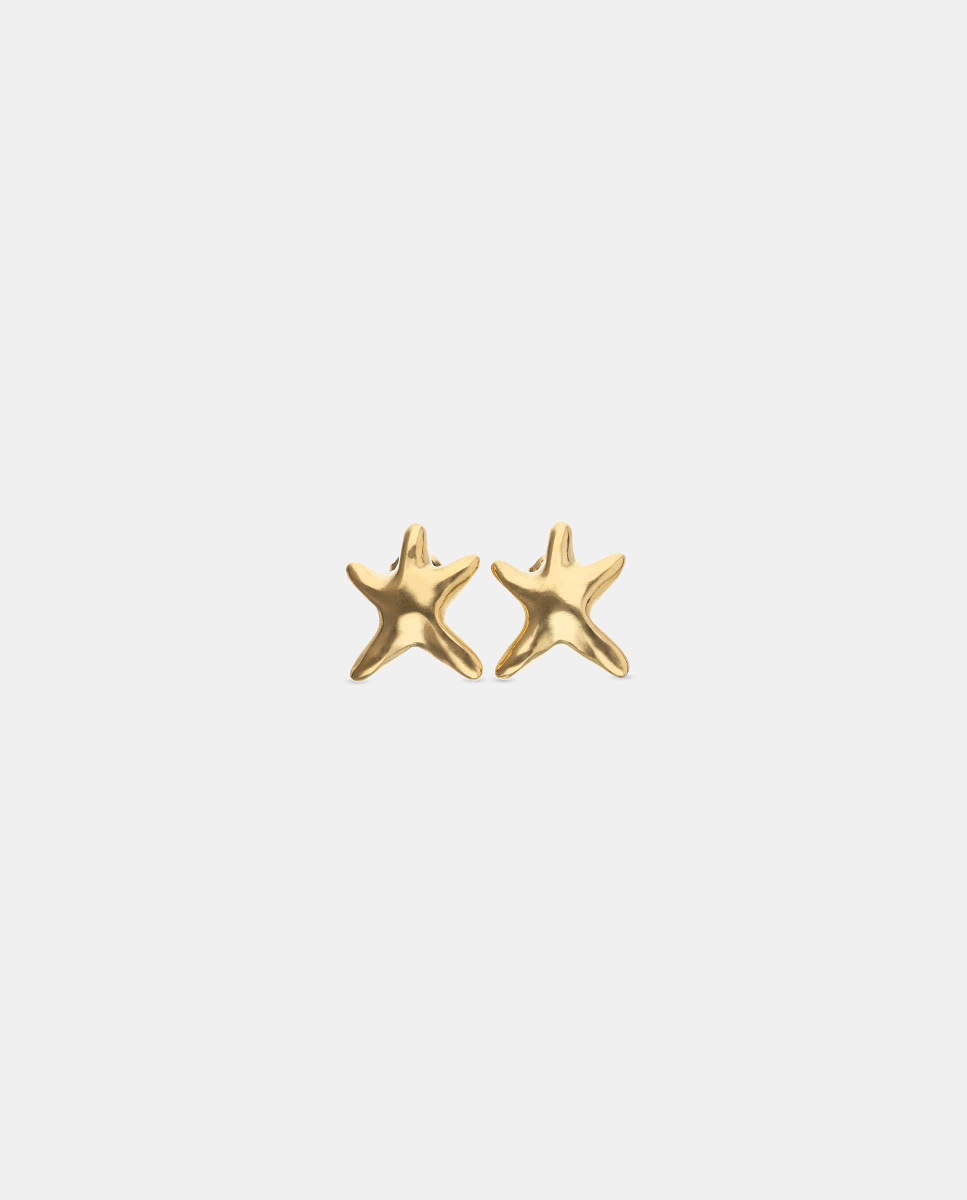 Imagem 0 de Brincos Pequenos Banhados a Ouro 18k em Forma de Estrela